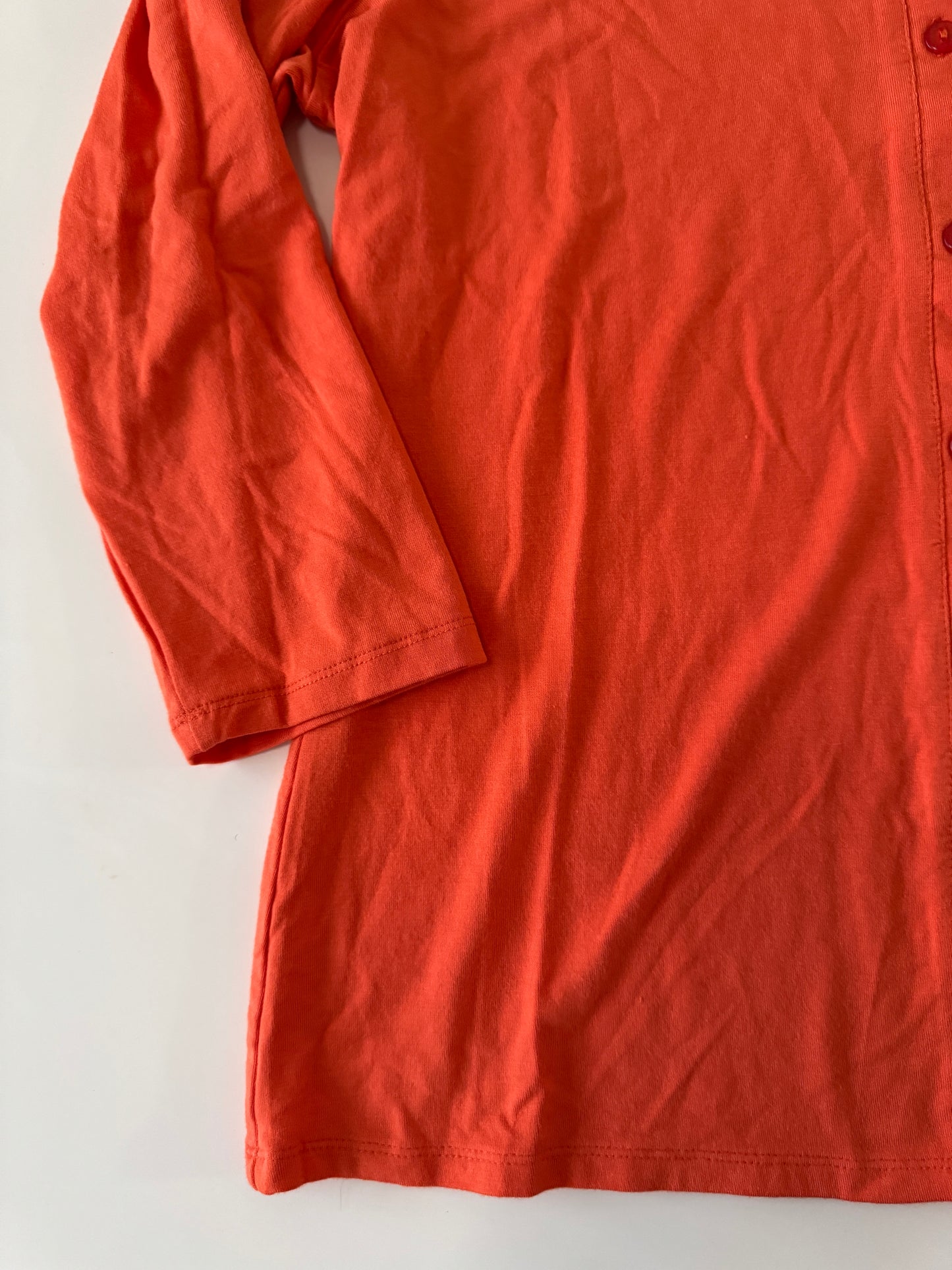 Cardigan naranja, Talla S, Mujer, Red