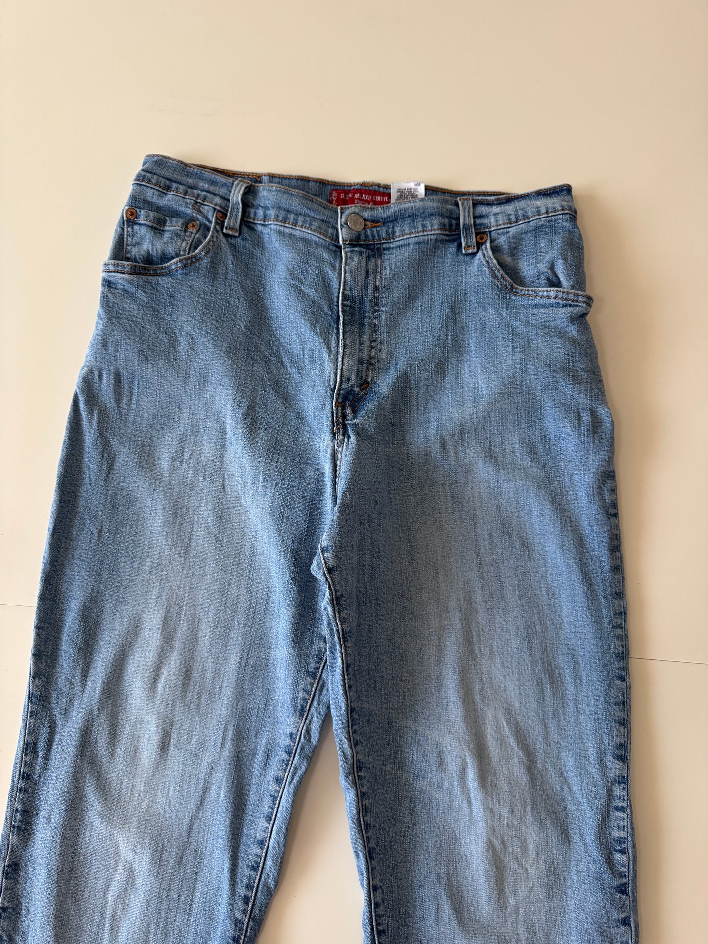 Jeans azules Y2K, Talla 16M, Hombre, Juvenil, Levi's Classic Relaxed Stretch