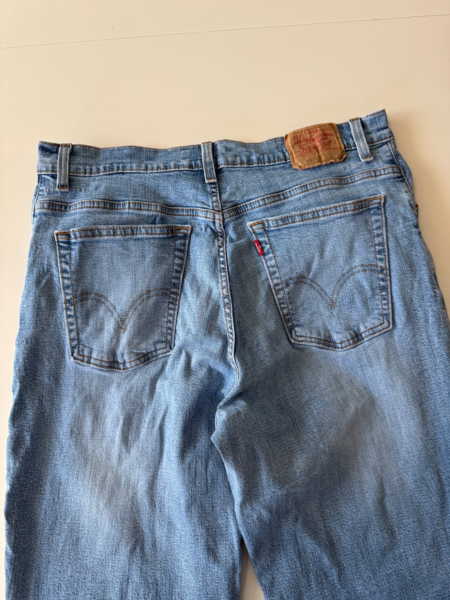 Jeans azules Y2K, Talla 16M, Hombre, Juvenil, Levi's Classic Relaxed Stretch