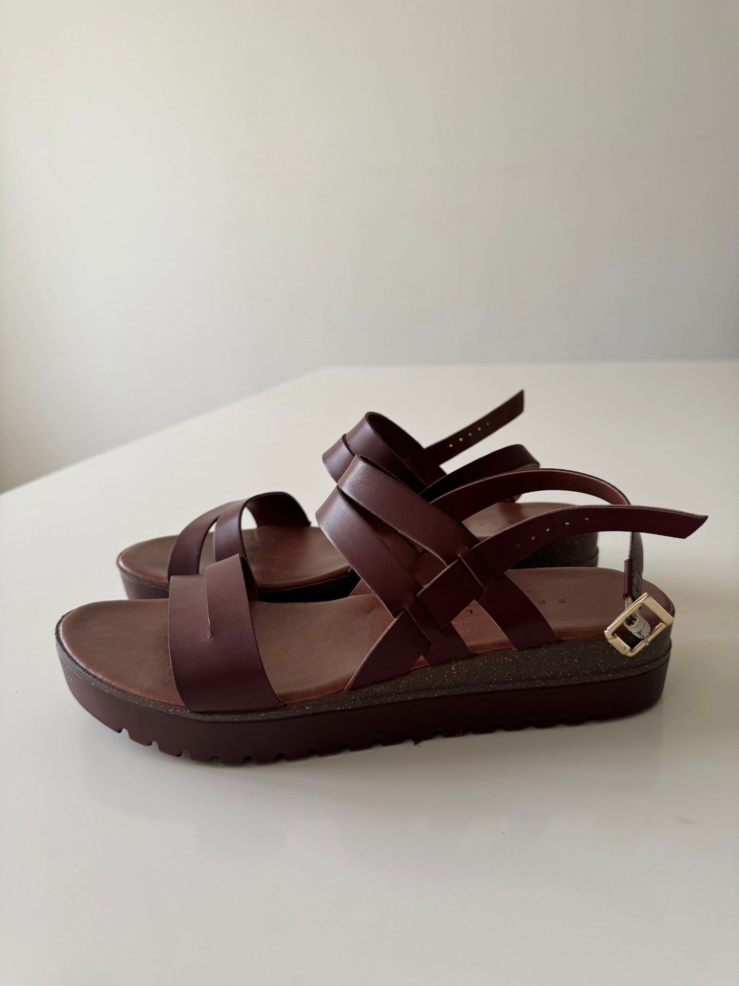 Sandalias cafes, Talla 25Mx, Mujer