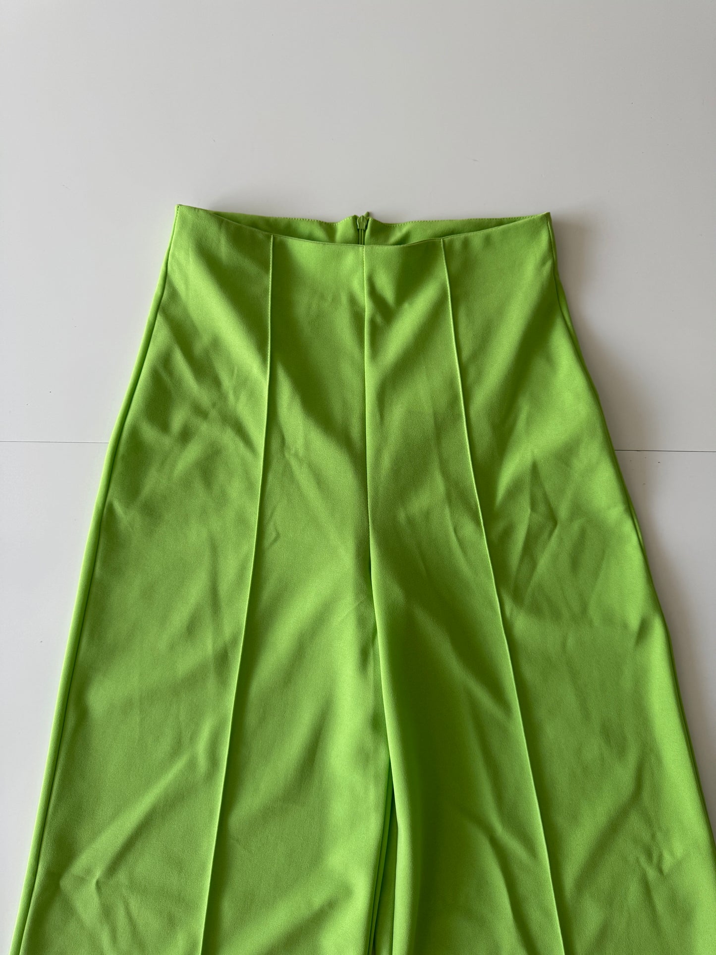 Pantalones verde limon, Talla S, Mujer