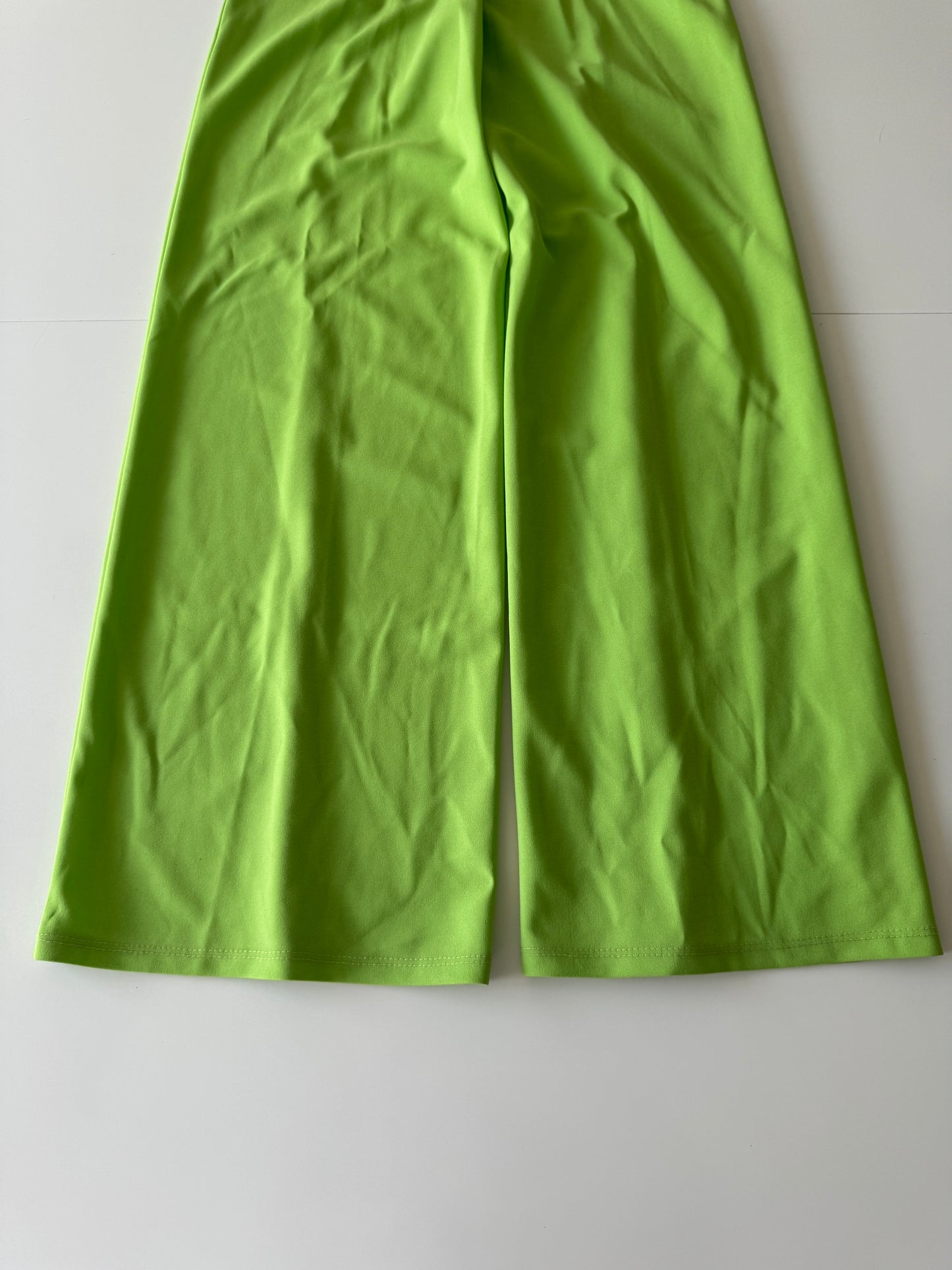 Pantalones verde limon, Talla S, Mujer