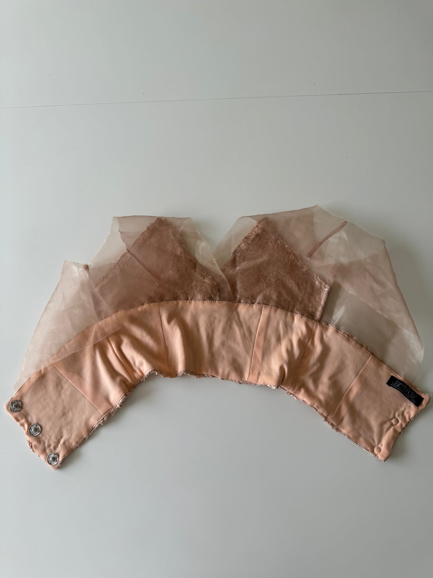 Crop top de encaje, Talla XS, Mujer