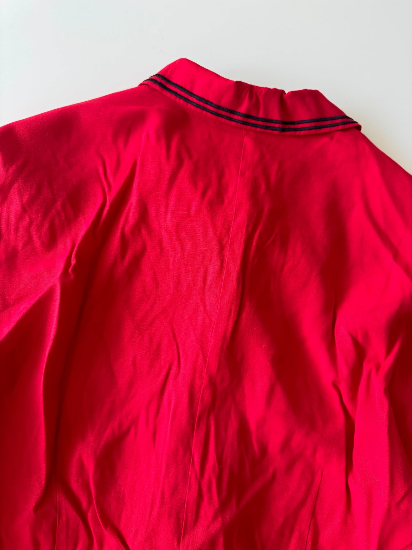 Camisa roja vintage, Talla S, Mujer