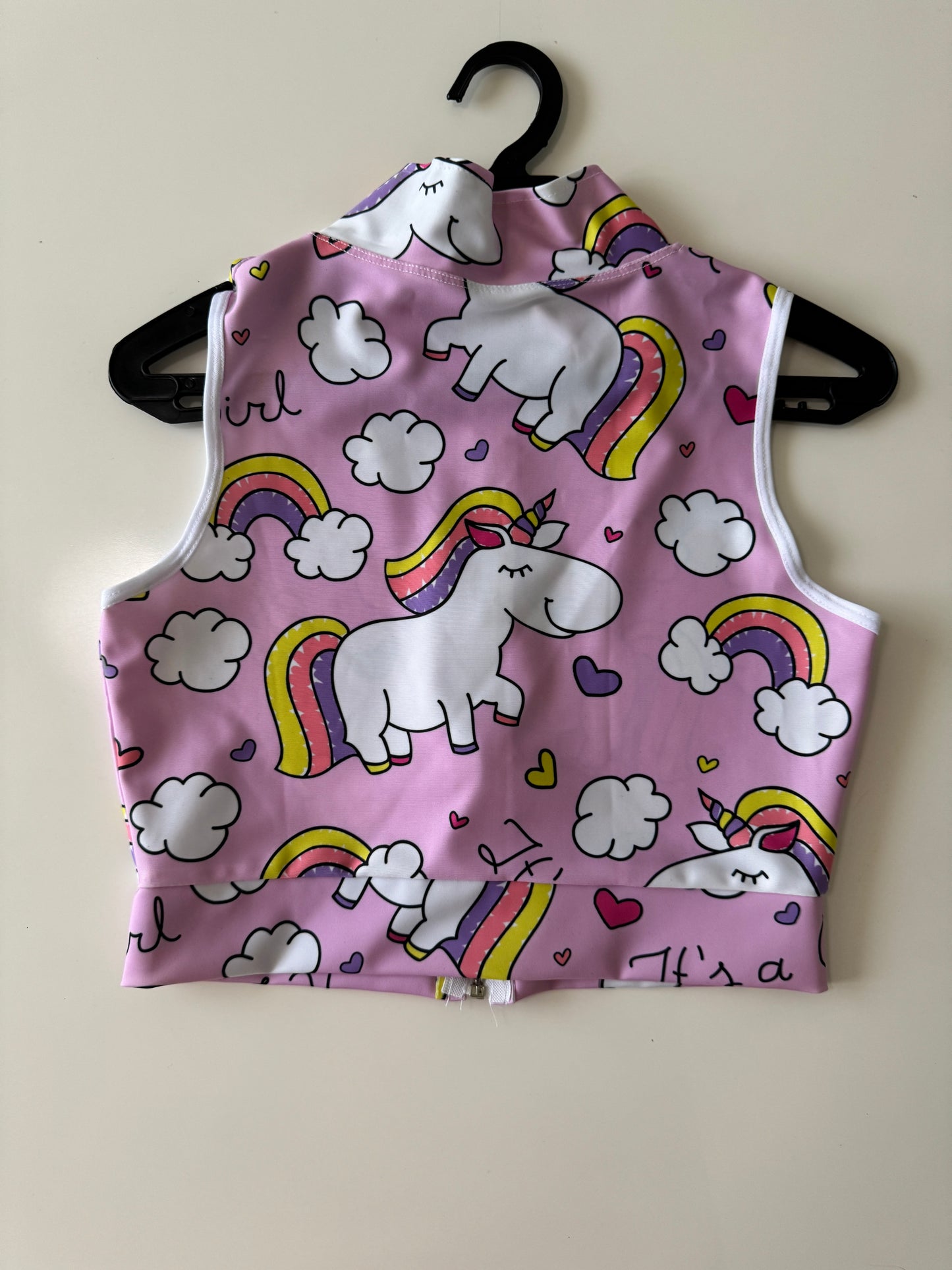 Top deportivo estampado, Talla S, Mujer