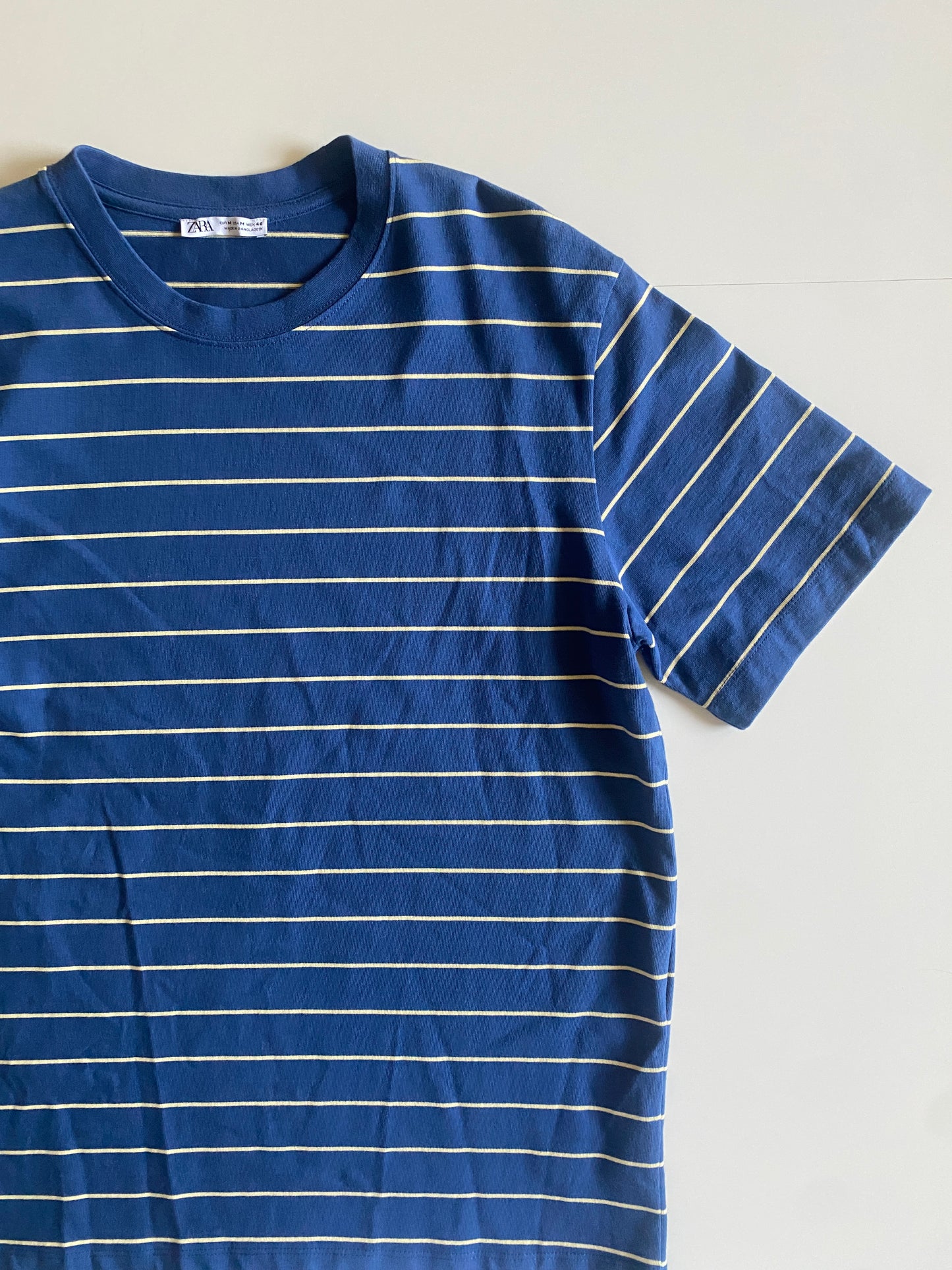Playera de rayas, corte oversized, Talla M, Hombre