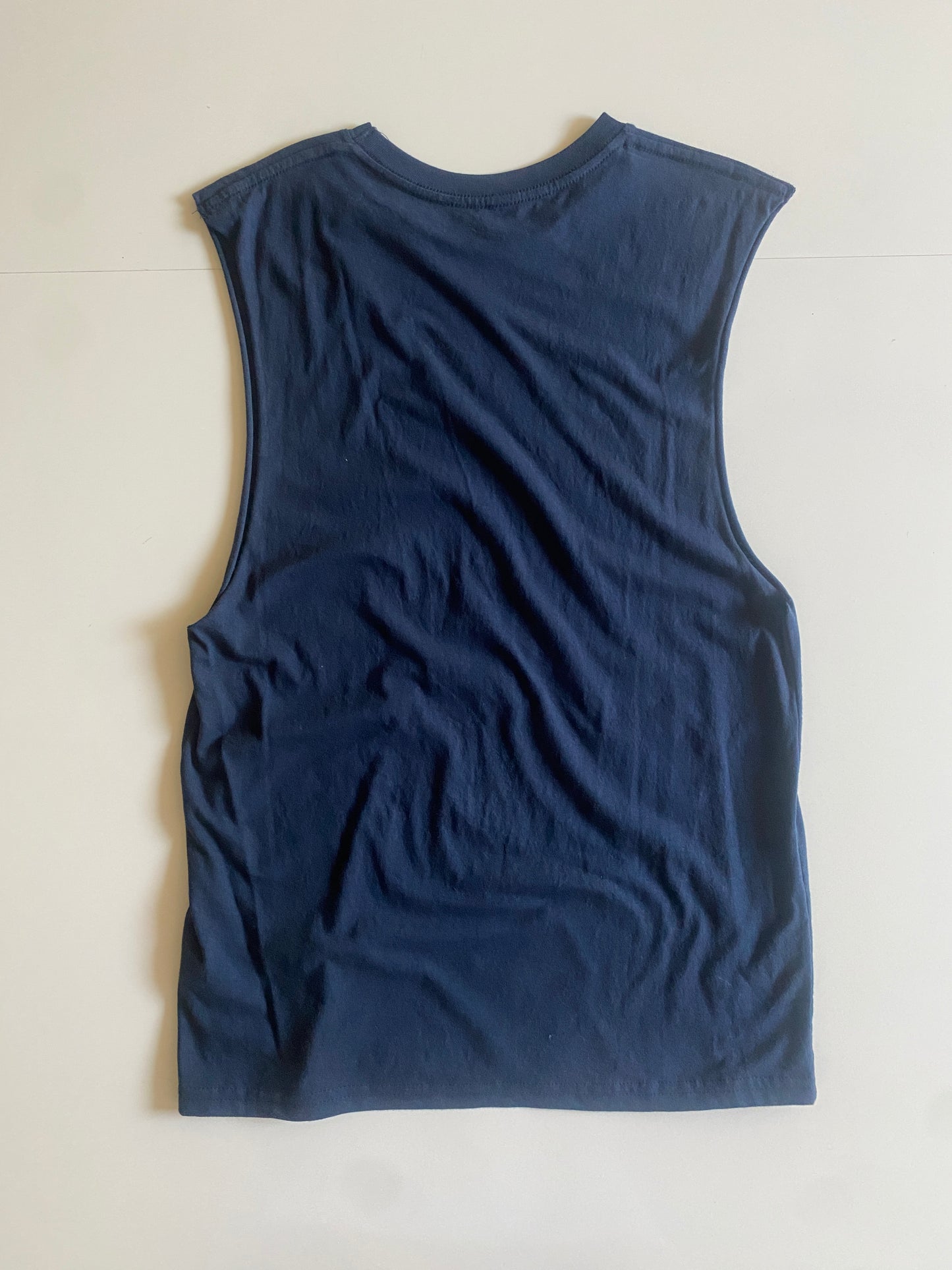 Playera sin mangas negra, Talla XS, Hombre