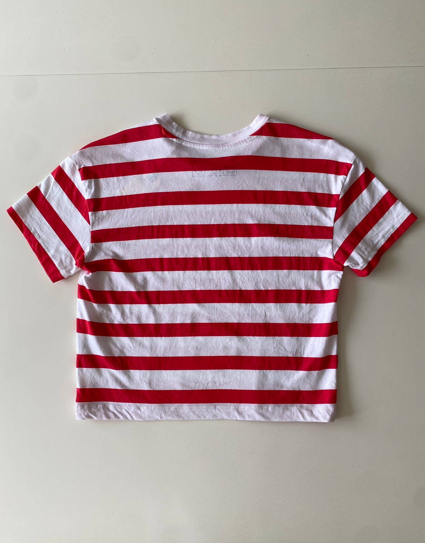 Playera de rayas rojo, Talla S, Mujer