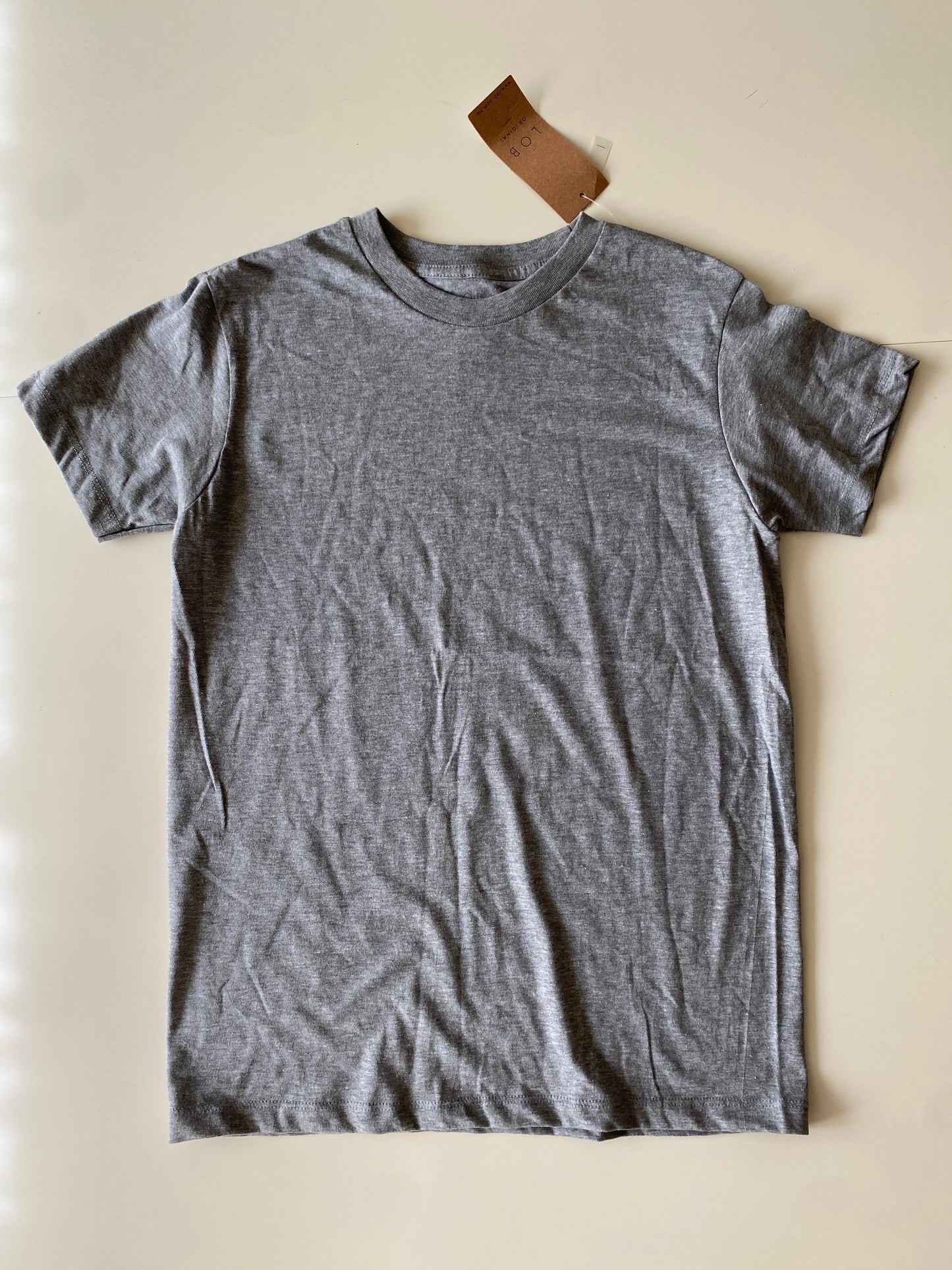 Playera gris lisa, Talla S, Hombre
