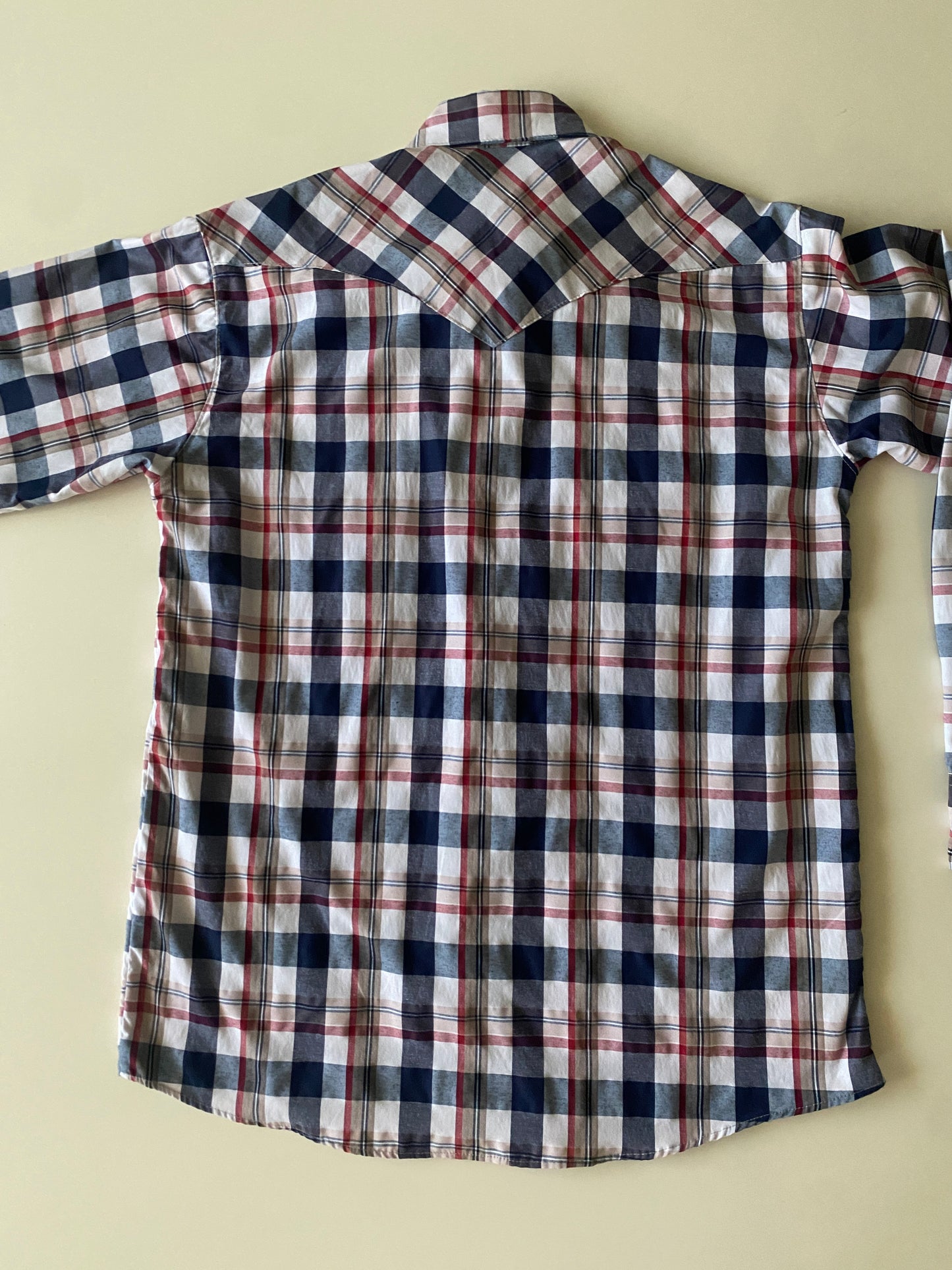 Camisa cuadros corte vaquero, Talla M, 34, Hombre