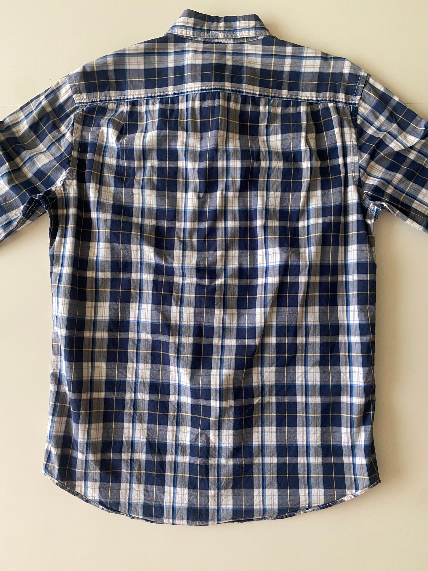 Camisa cuadros azules, Talla S, Hombre