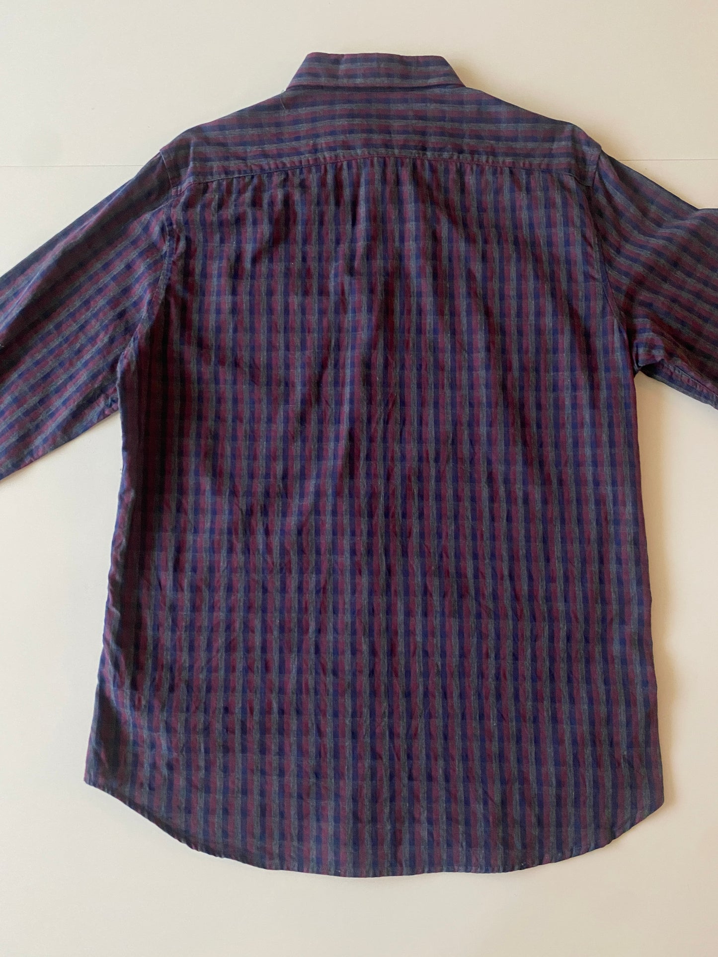 Camisa cuadros pequeños, Talla M, 38, Hombre