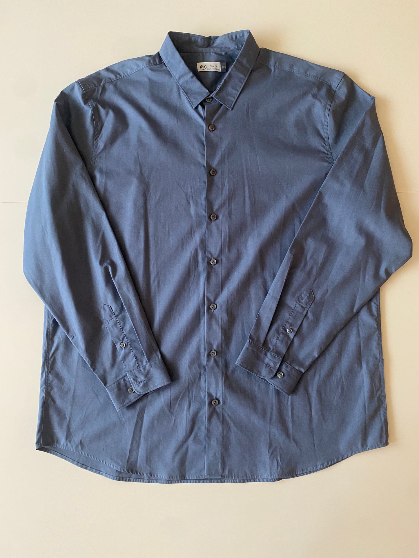 Camisa azul/gris, Talla XXL, Hombre