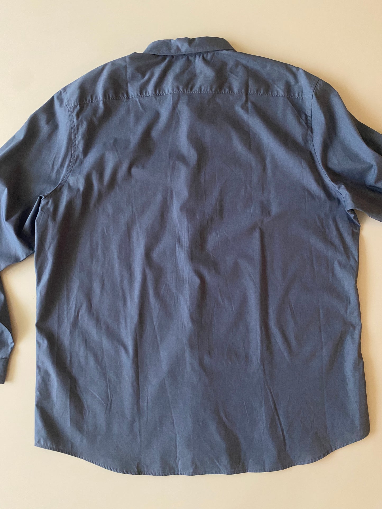 Camisa azul/gris, Talla XXL, Hombre