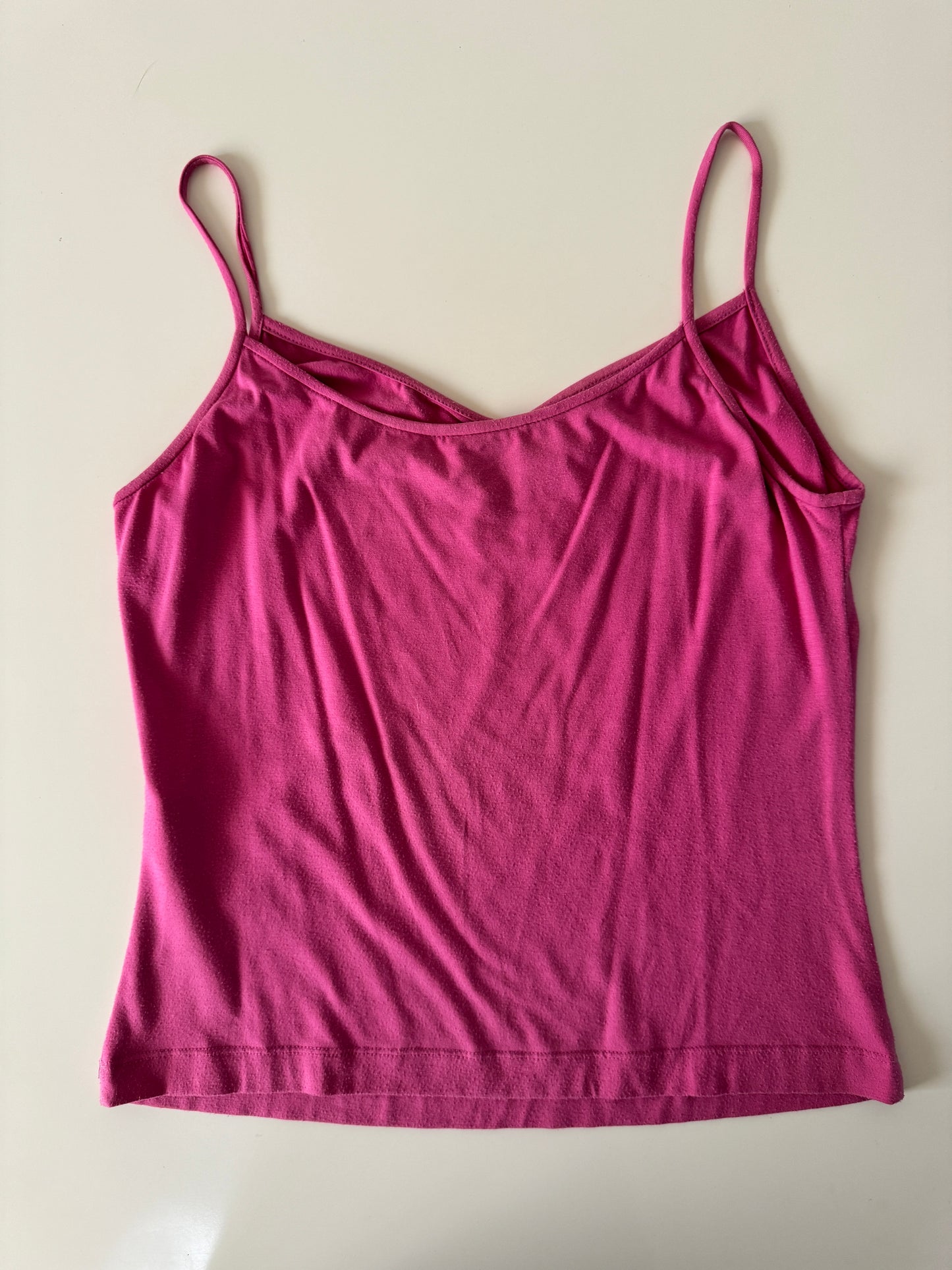 Blusa de tirantes rosa, Talla M, Mujer