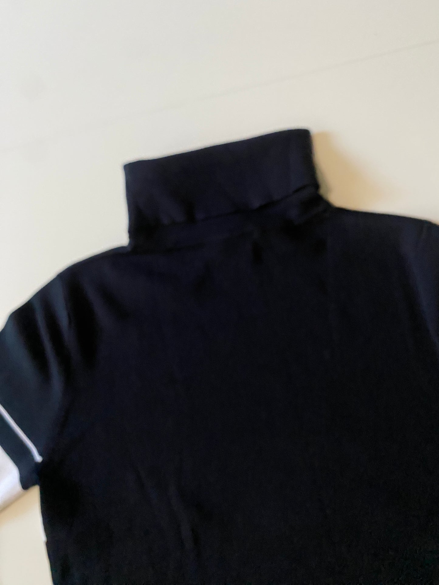 Cardigan tejido negro con blanco, Talla M, Mujer, VINTAGE