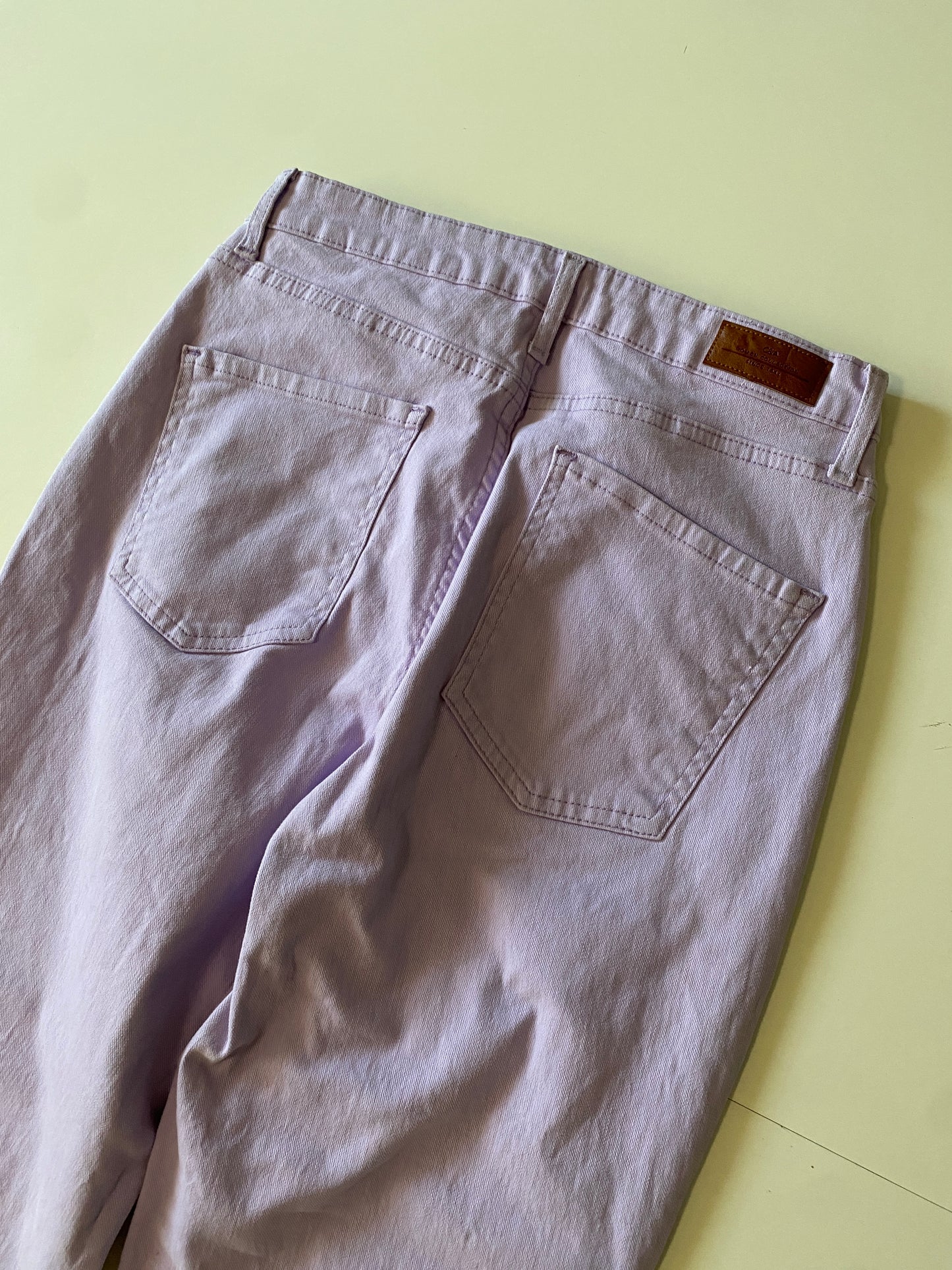 Jeans lilas, tiro alto, Talla 9, Mujer