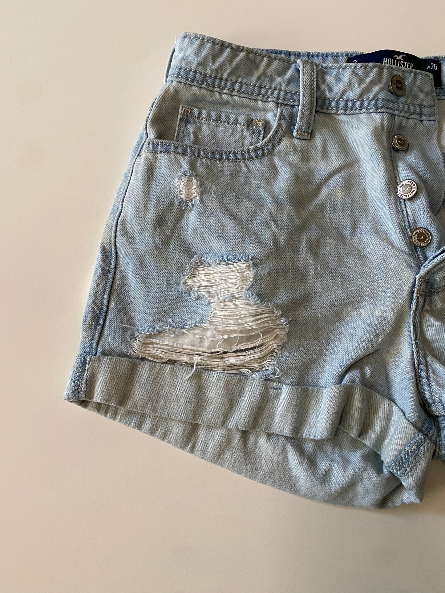 Shorts mezclilla, Talla 3, w26, Mujer