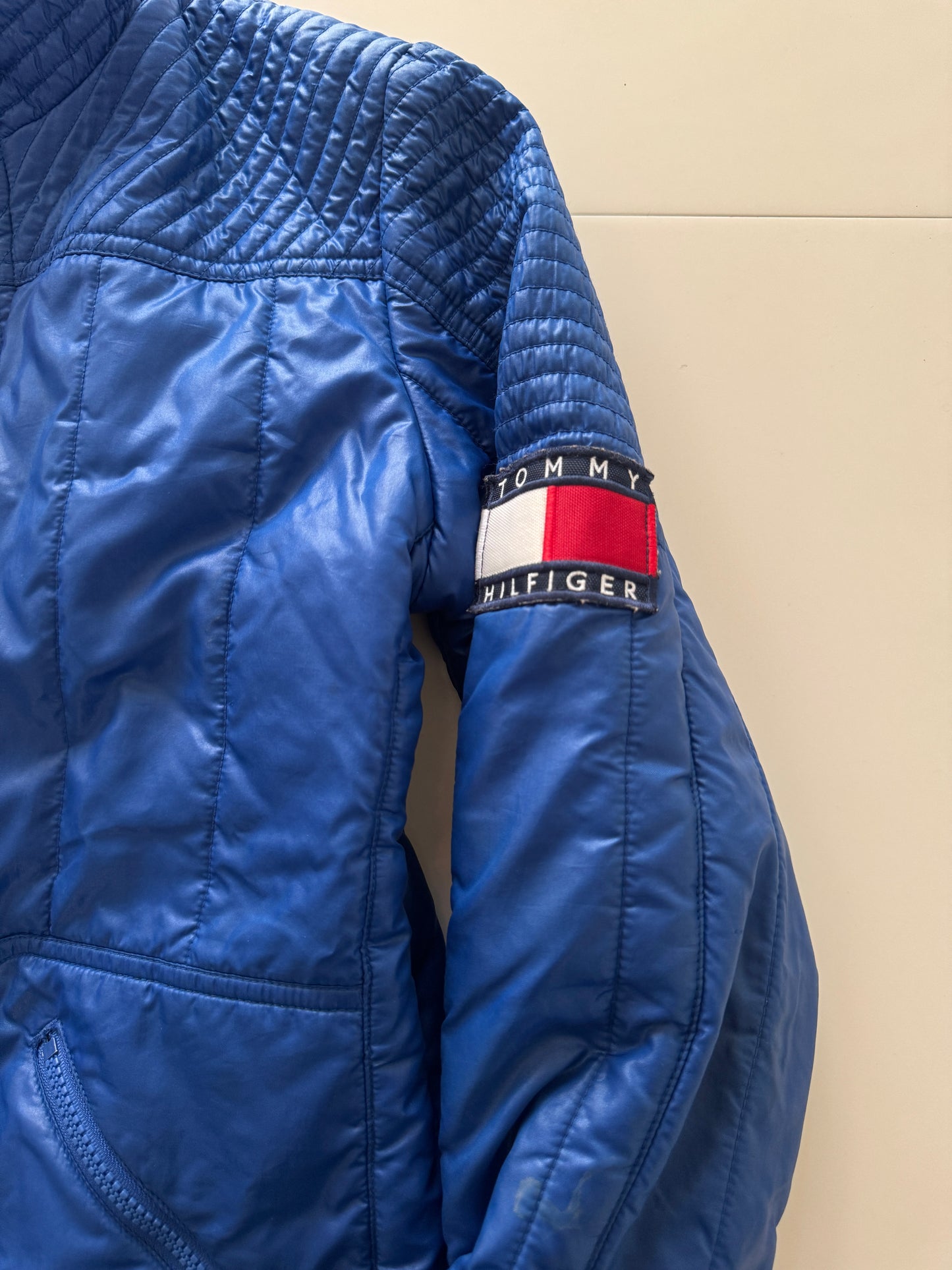 Puffer jacket azul, Talla S, Mujer, Tommy Tommy Hilfiger