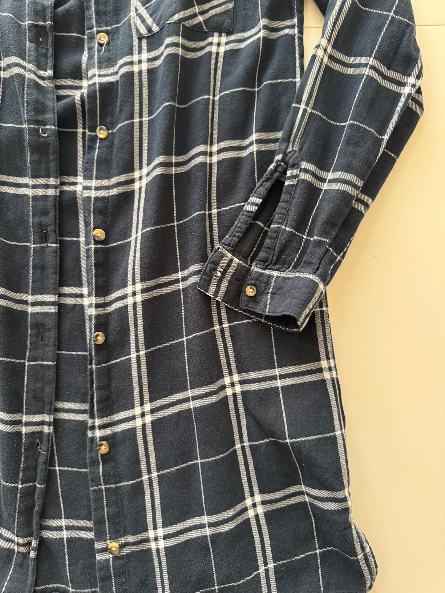 Vestido camisero de cuadros, Talla 2, S, Mujer, Divided