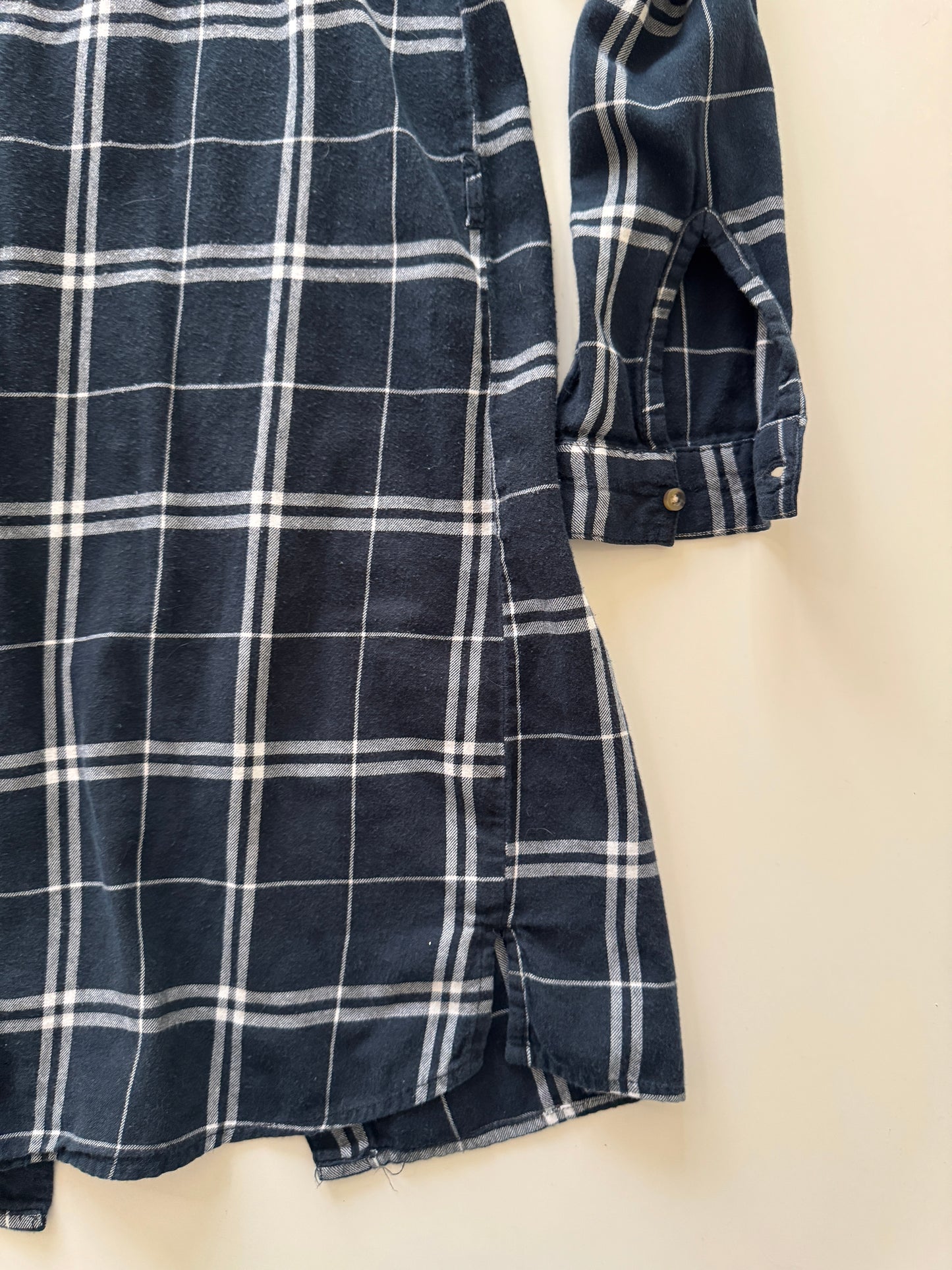 Vestido camisero de cuadros, Talla 2, S, Mujer, Divided