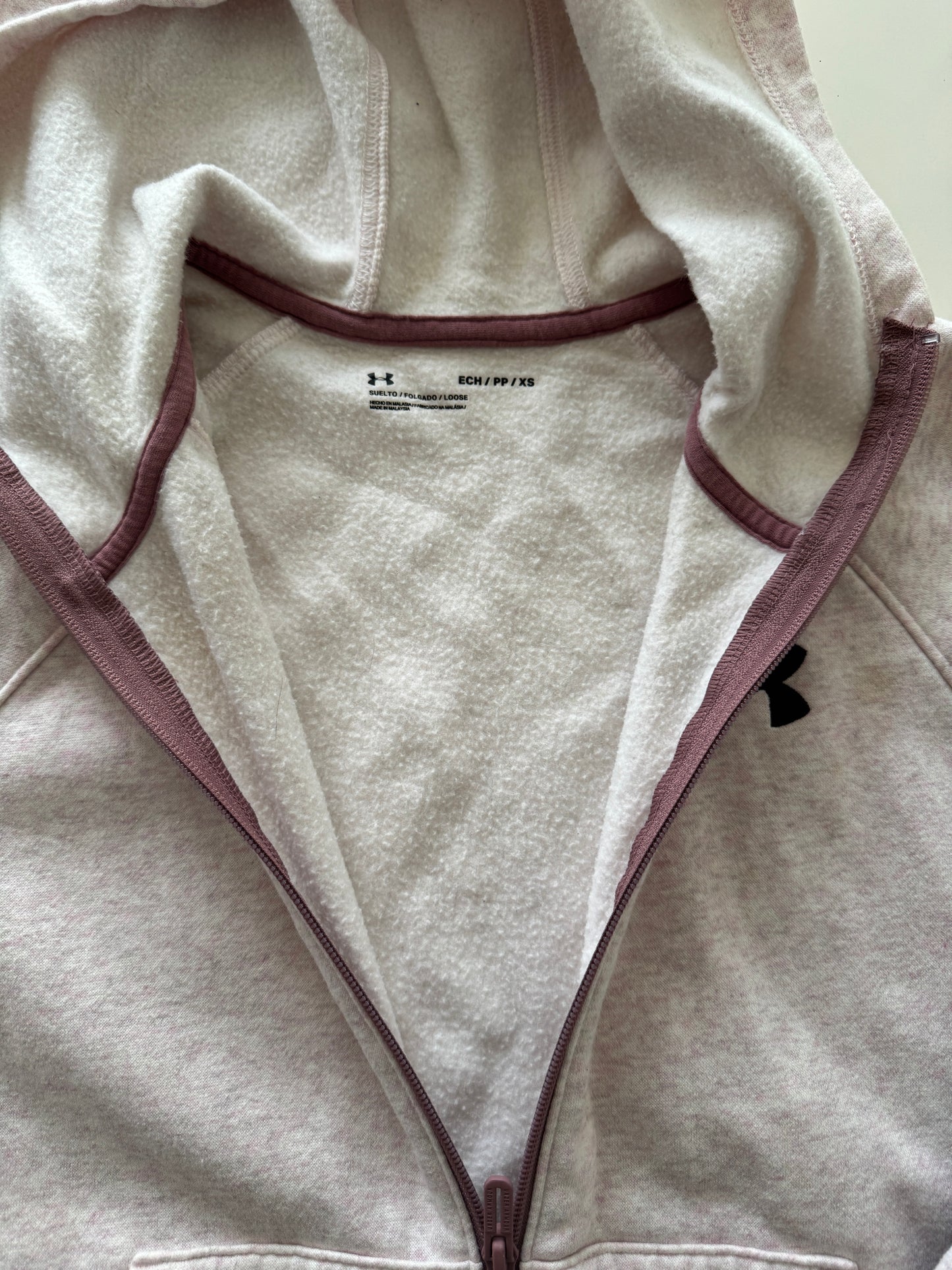 Hoddie rosa deportivo, Talla Xs, Mujer, Under Armor