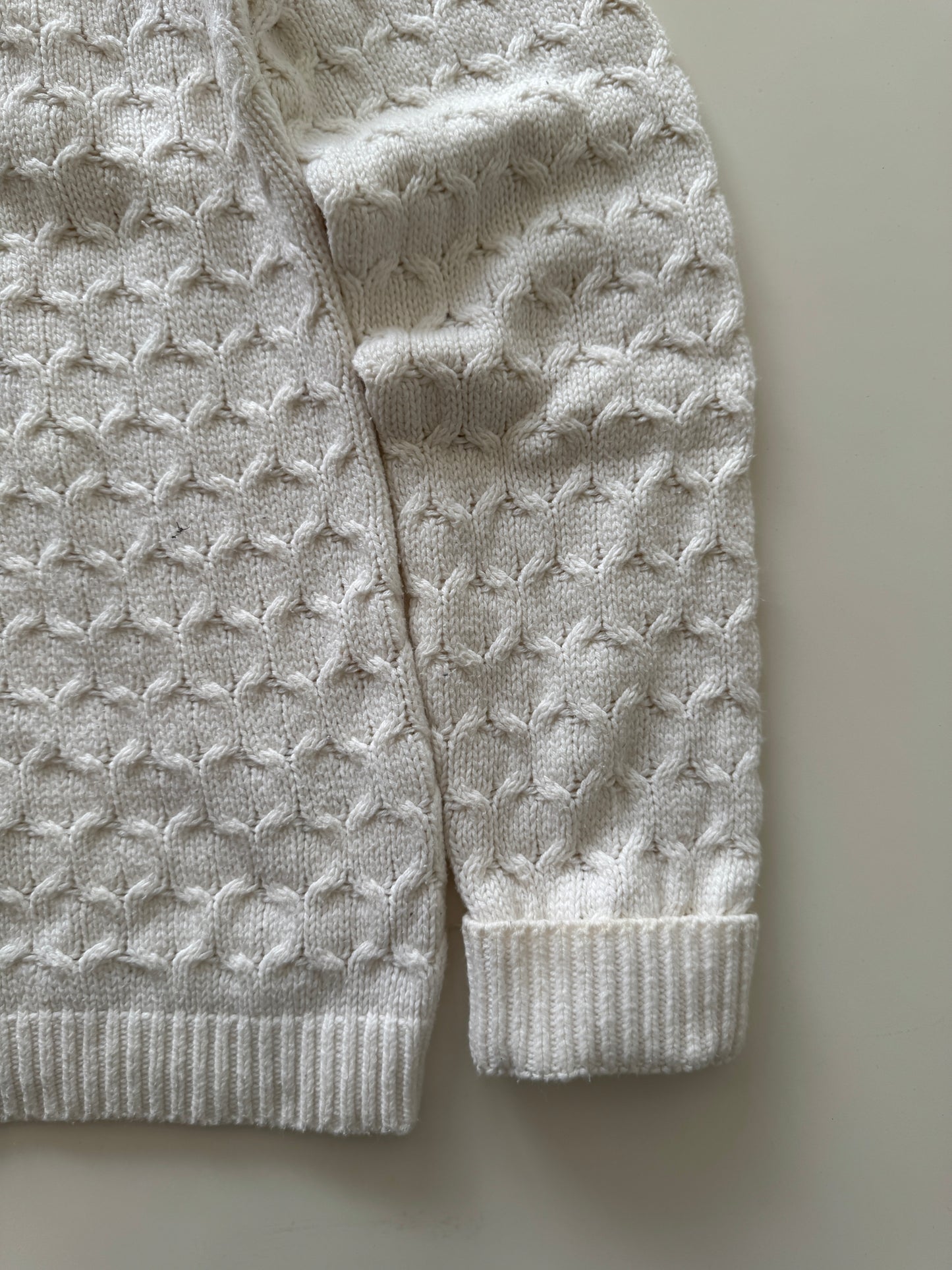 Sweater tejido blanco, Talla S, Mujer, Old Navy
