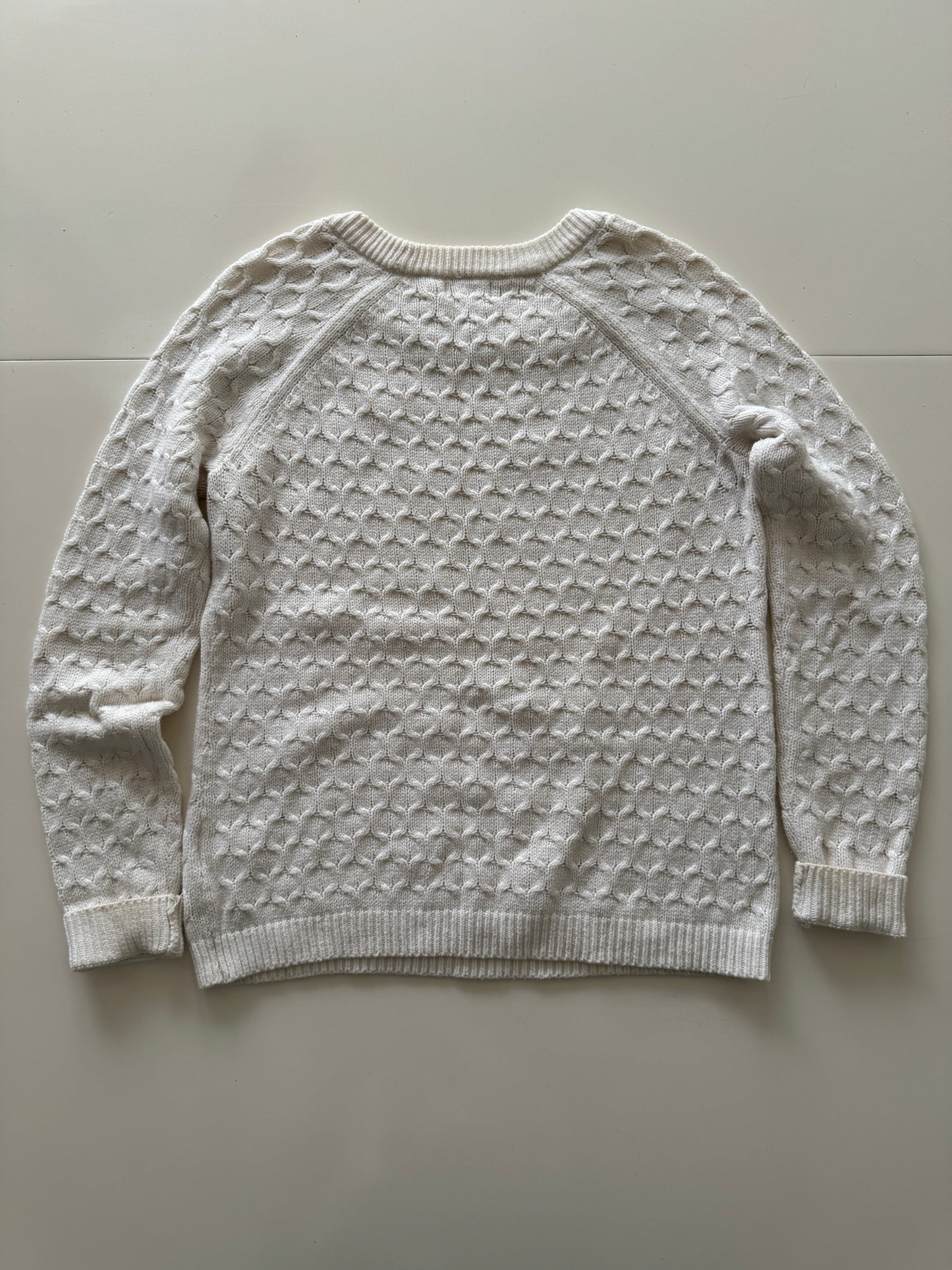 Sweater tejido blanco, Talla S, Mujer, Old Navy