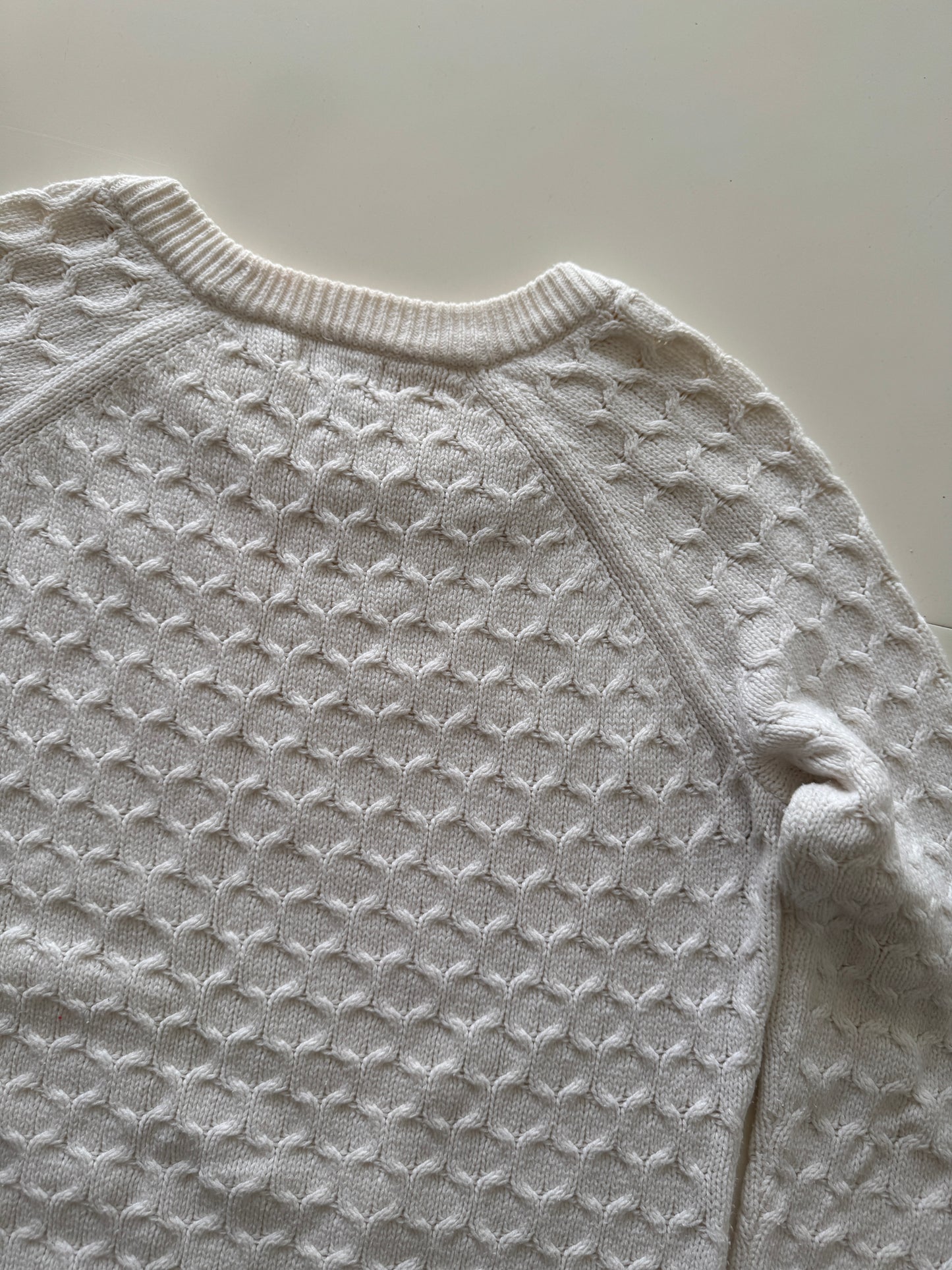 Sweater tejido blanco, Talla S, Mujer, Old Navy