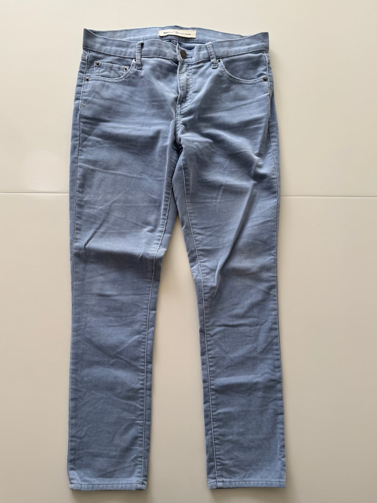 Pantalones de corduroy celeste, Talla 26, S, Mujer, Gap 1969