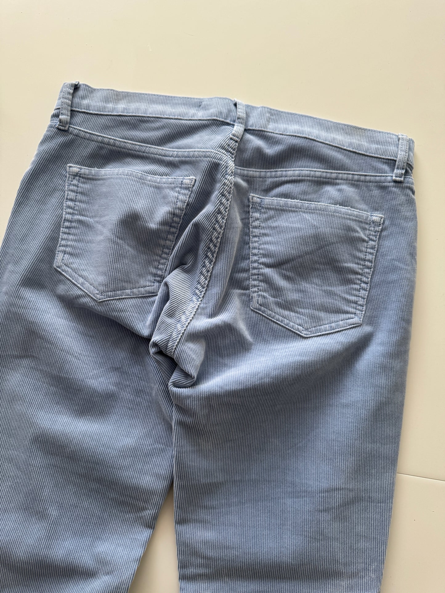 Pantalones de corduroy celeste, Talla 26, S, Mujer, Gap 1969