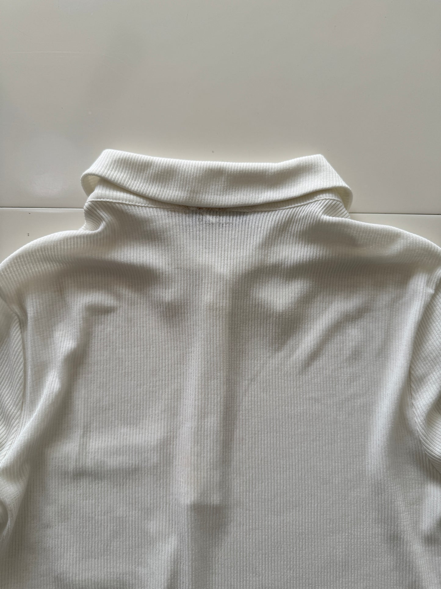 Camisa de punto blanca, Talla S, Mujer, MNG