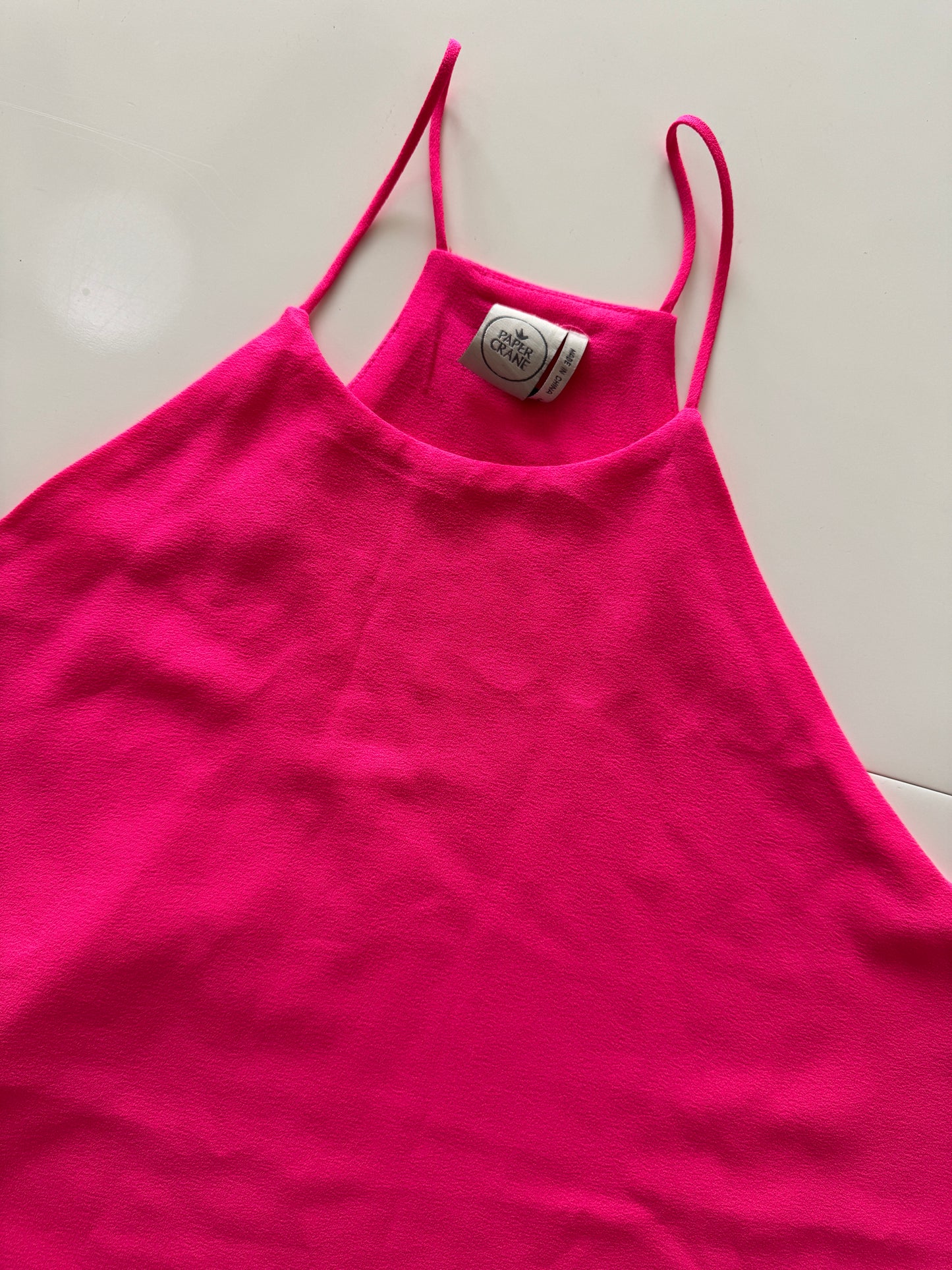 Blusa Rosa fosfo halter, Talla M, Mujer, Paper Crane