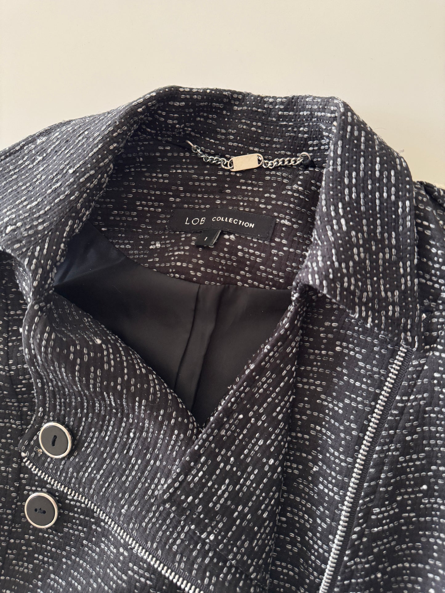 Chaleco de tweed, Talla 1,S, Mujer, LOB Collection