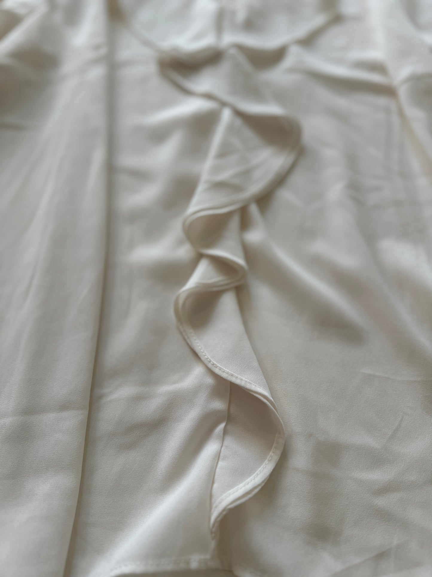 Blusa con escarolas, Talla M, 6, Mujer