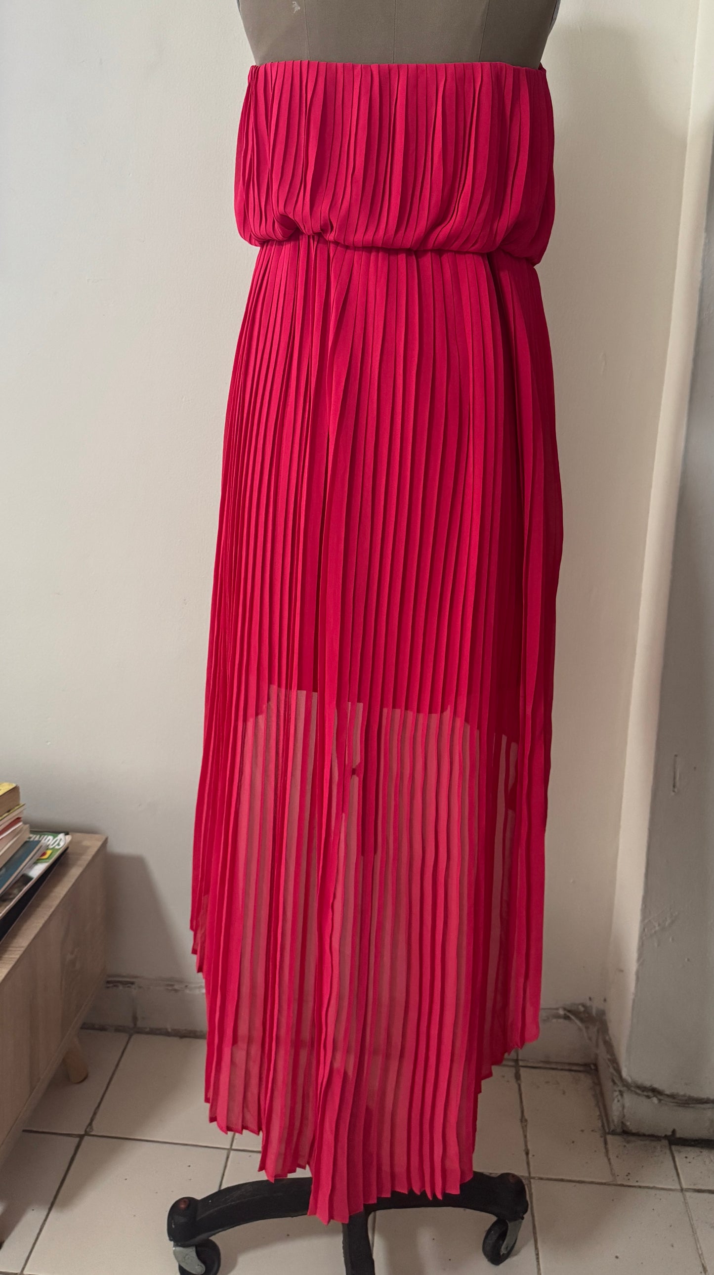 Vestido tabloneado, Talla L, Mujer, BCBGeneration