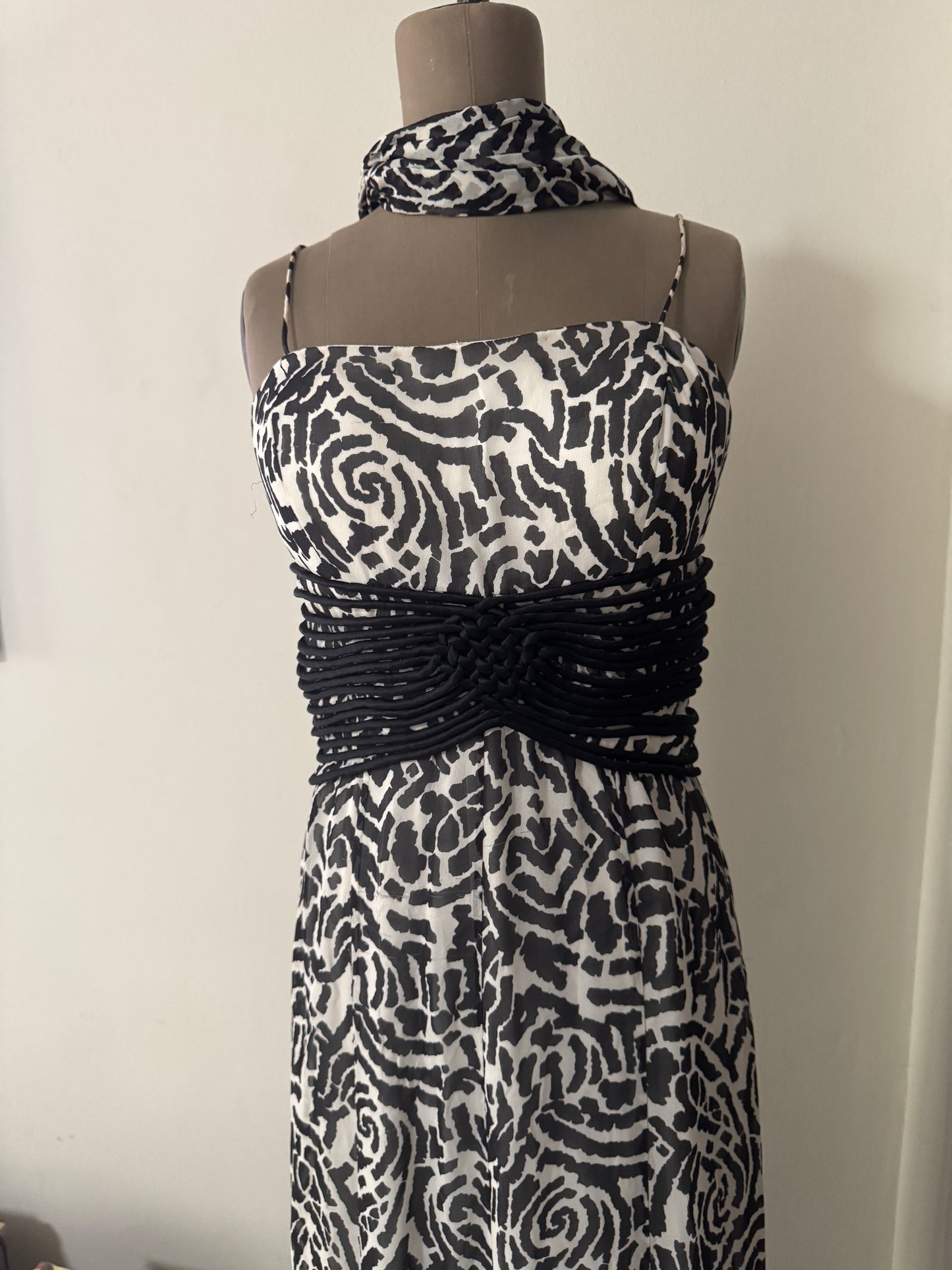 Vestido estampado de tirantes, Talla S, Mujer, Cheta B