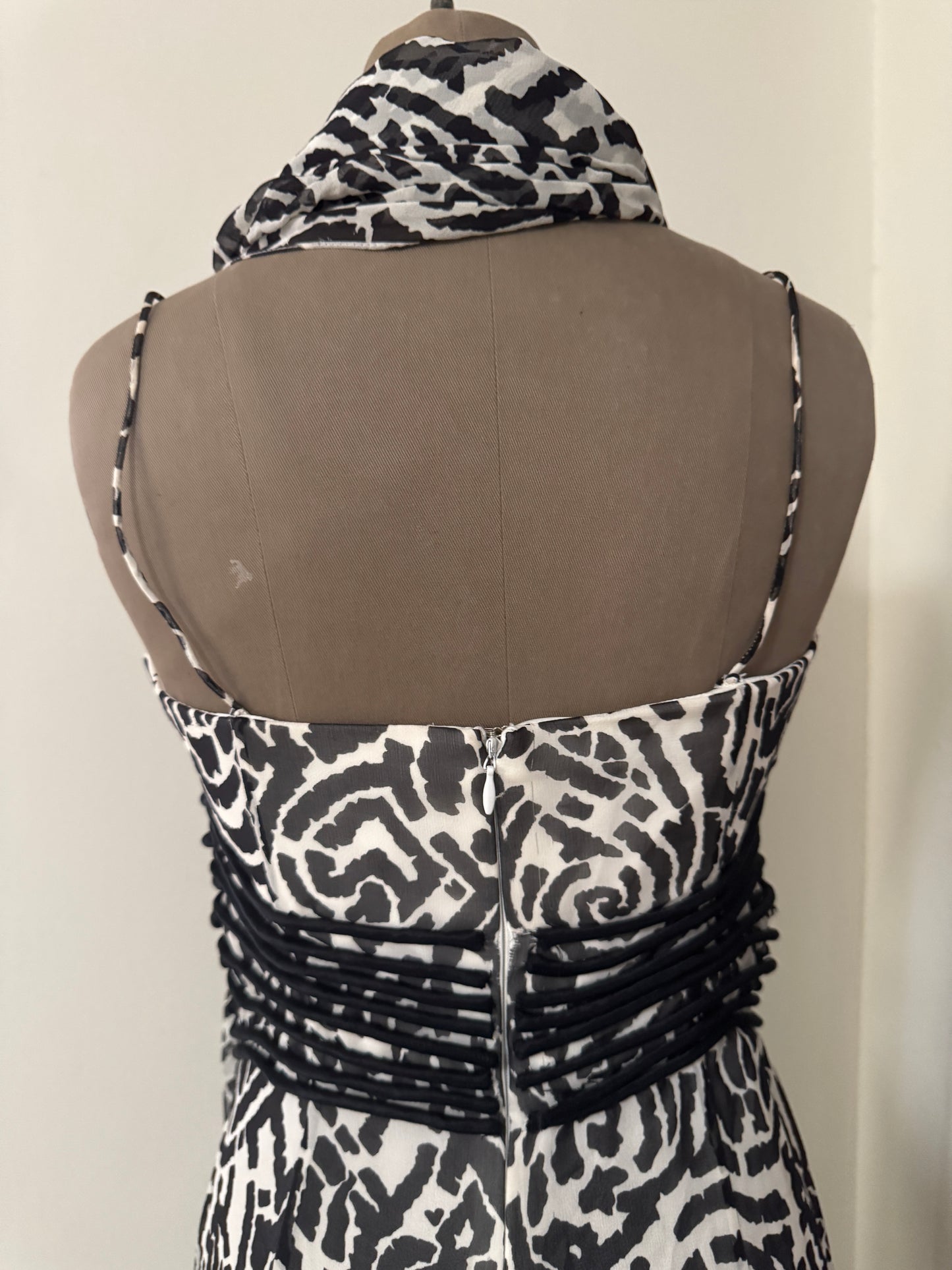 Vestido estampado de tirantes, Talla S, Mujer, Cheta B