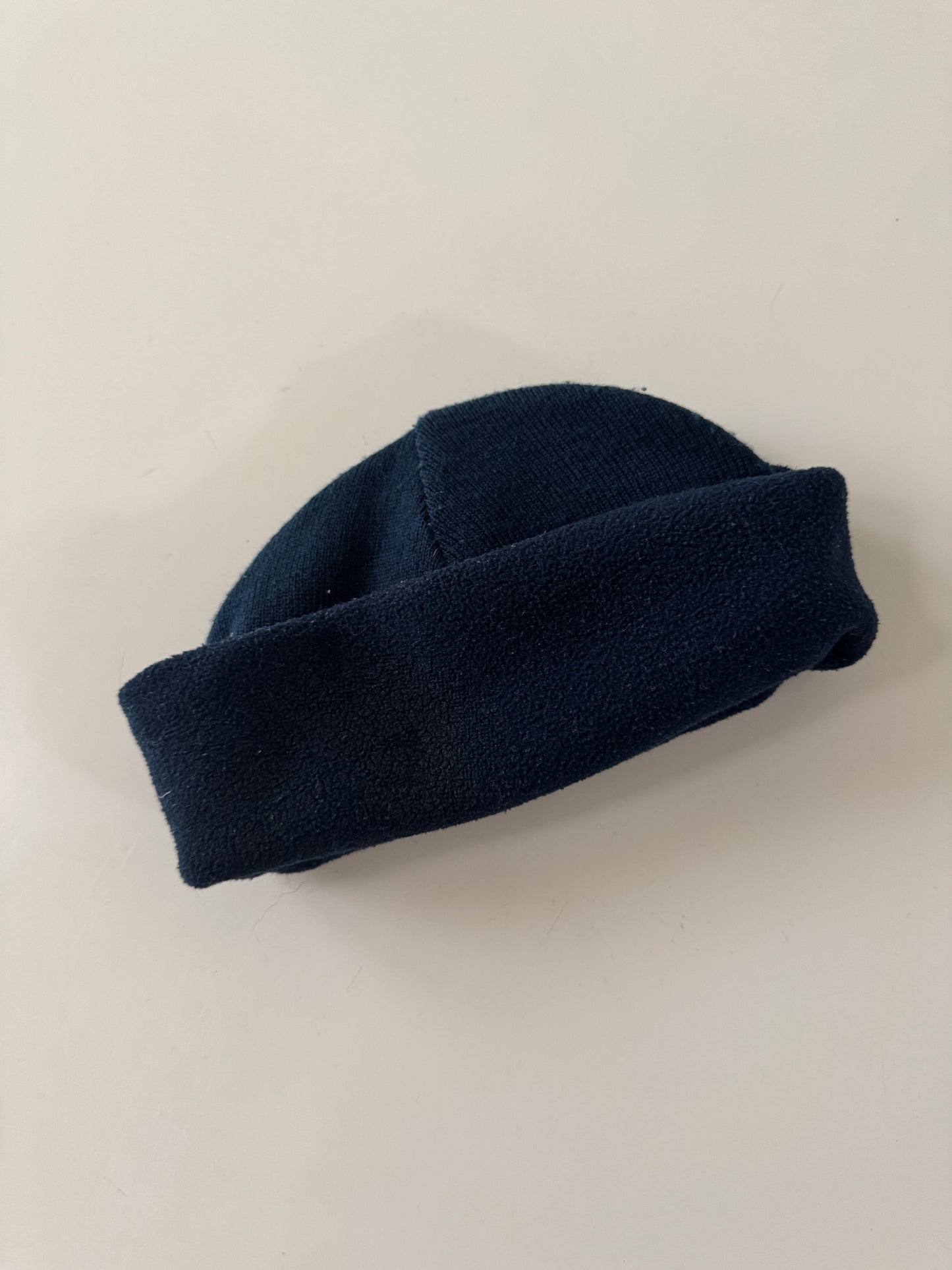 Beanie azul con franjas, Unitalla, Unisex