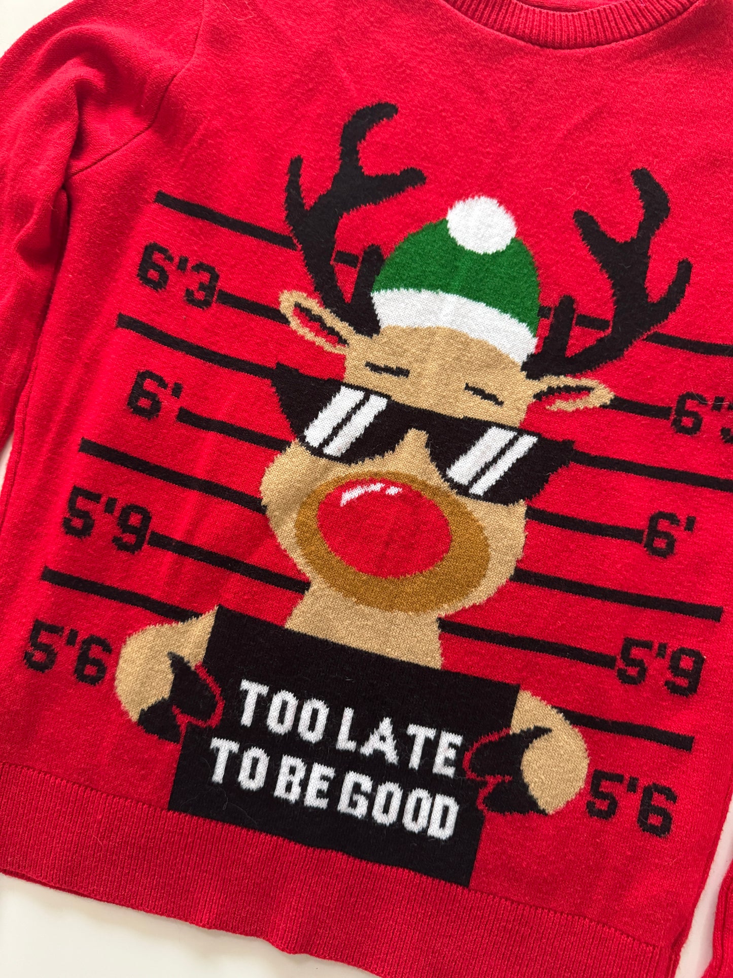 Ugly sweater navideño, Talla S, Mujer, Cuidado con el perro