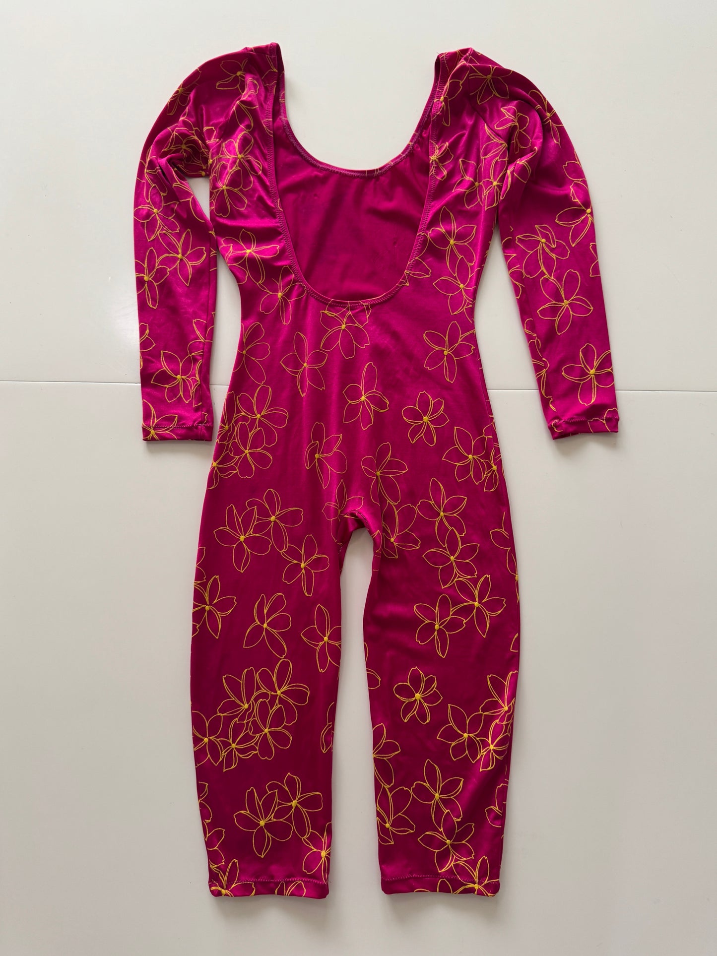 Body de licra estampada rosa, Talla S, Mujer