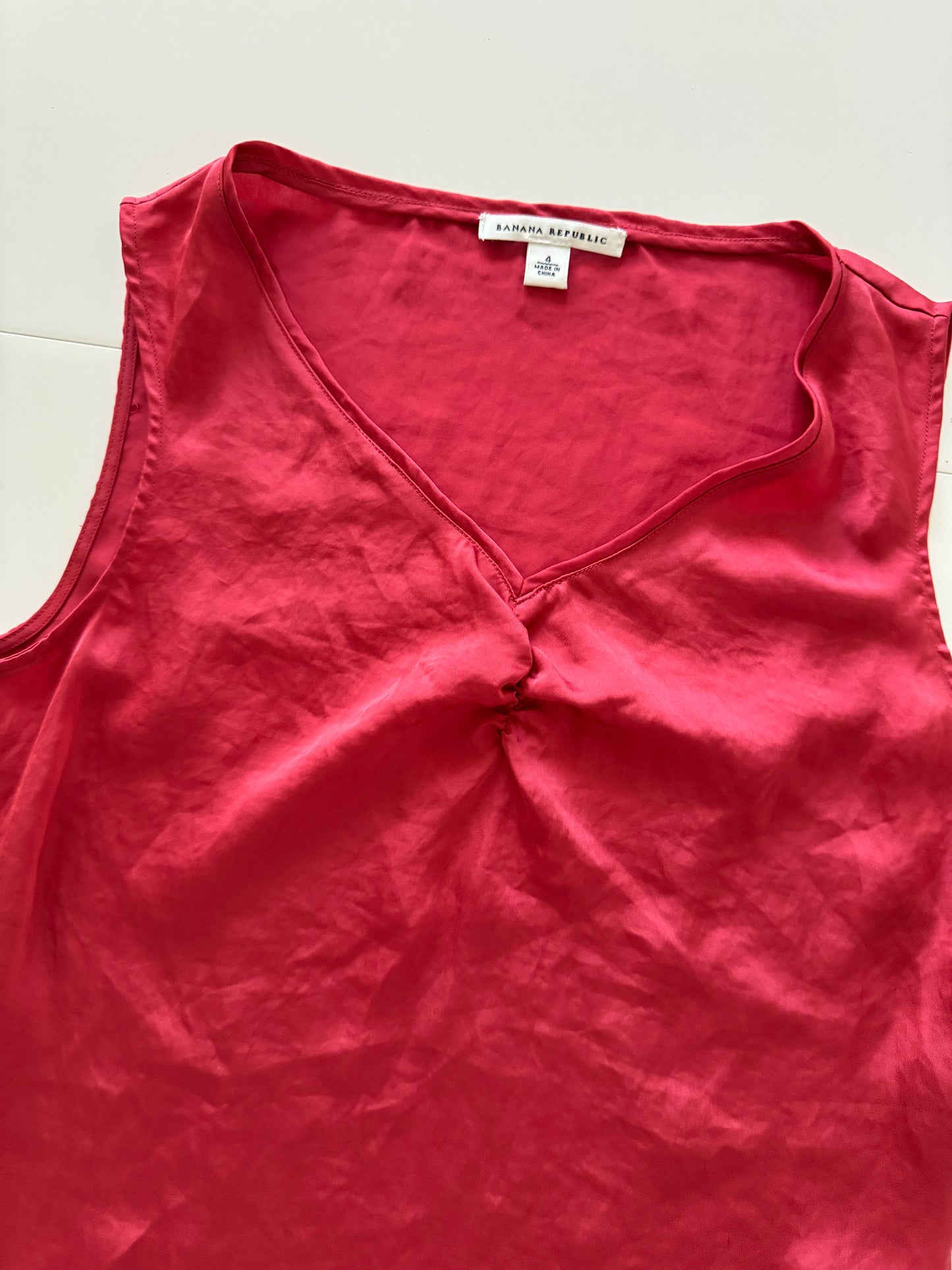 Blusa satinada, Talla 4, S, Mujer