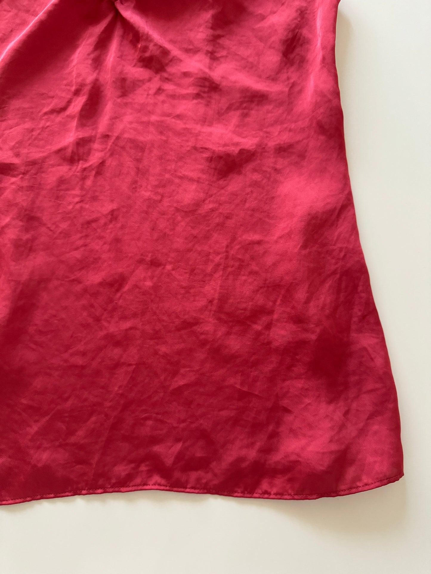 Blusa satinada, Talla 4, S, Mujer