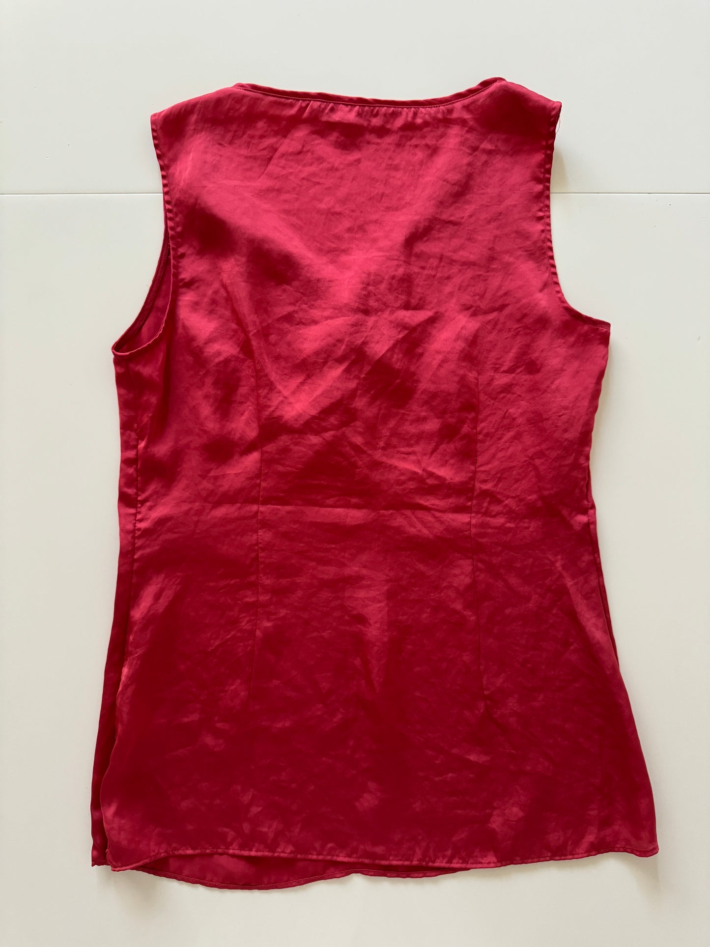 Blusa satinada, Talla 4, S, Mujer