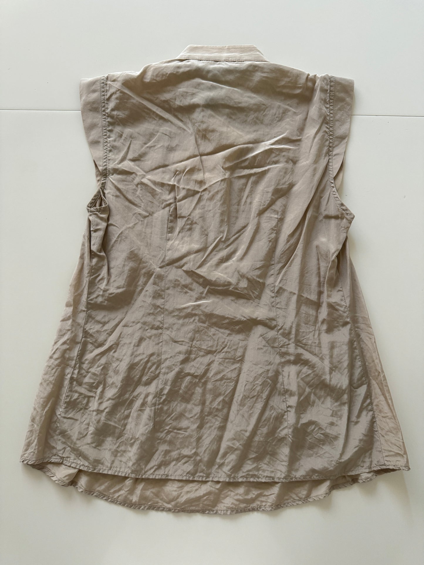 Blusa con alforzas al frente, Talla S, Mujer