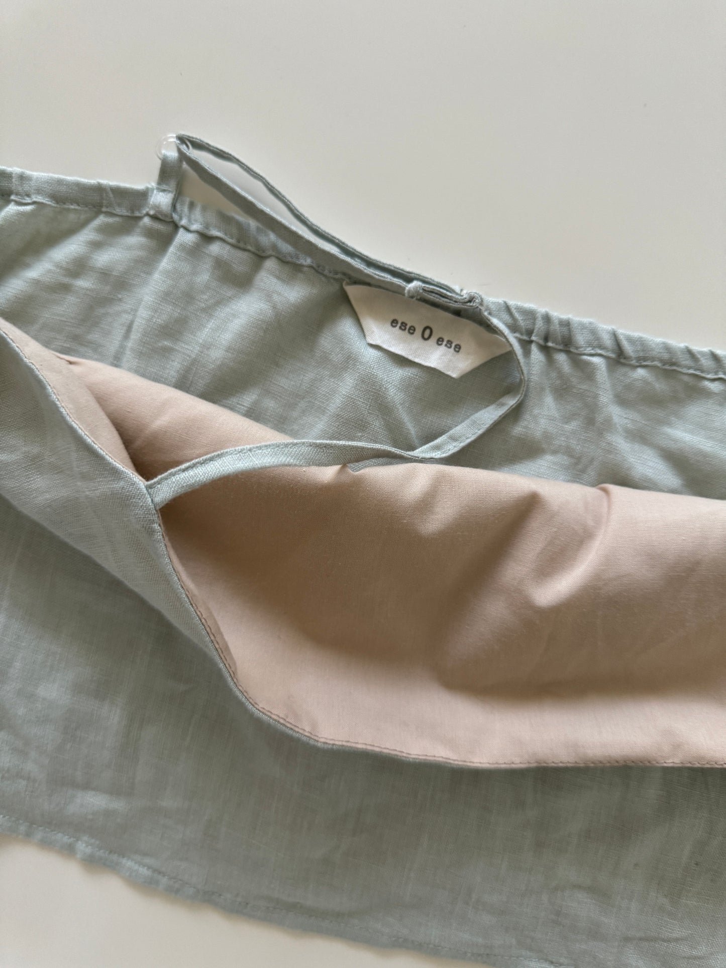 Crop top de ritantes 100% Lino, Talla M, Mujer