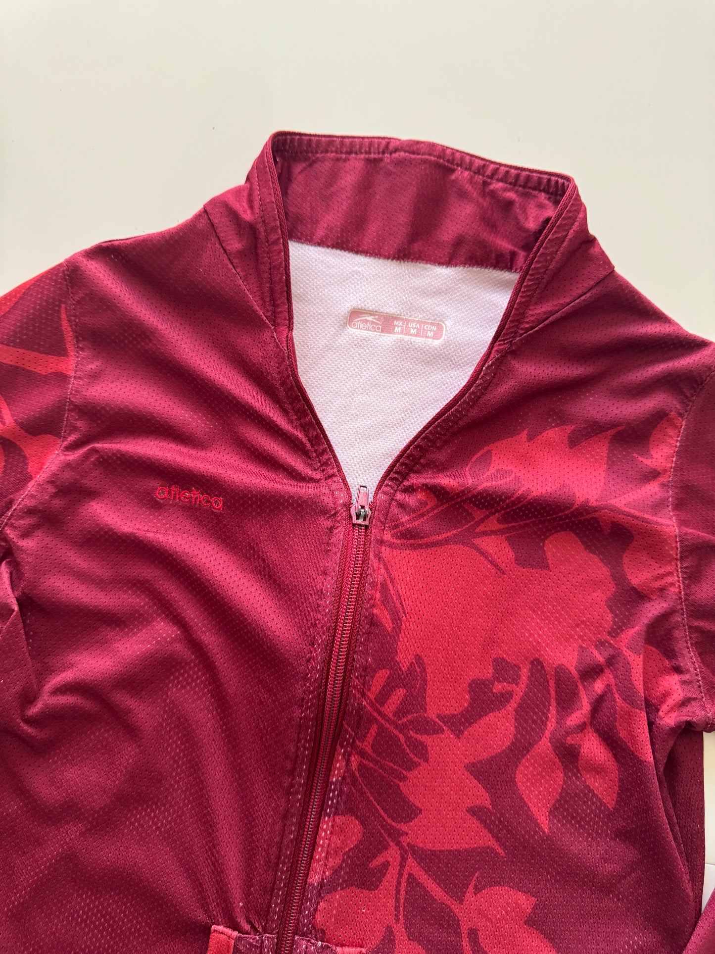 Rompevientos deportivo rojo, Talla M, Mujer, Atletica