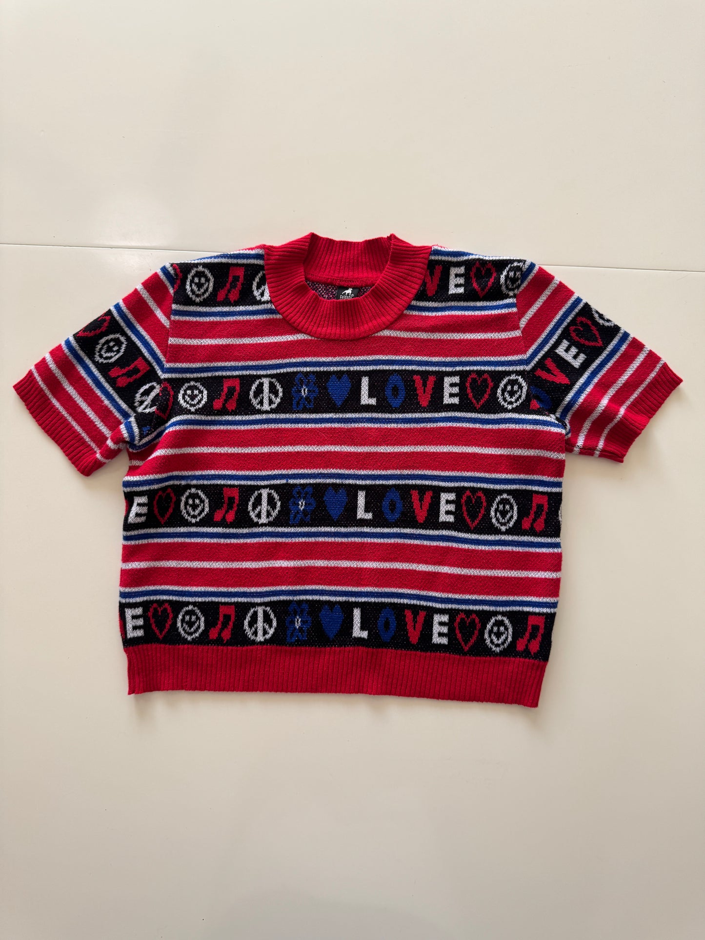 Playera de punto Stretch Love, Talla S, Mujer, Cuidado con el perro