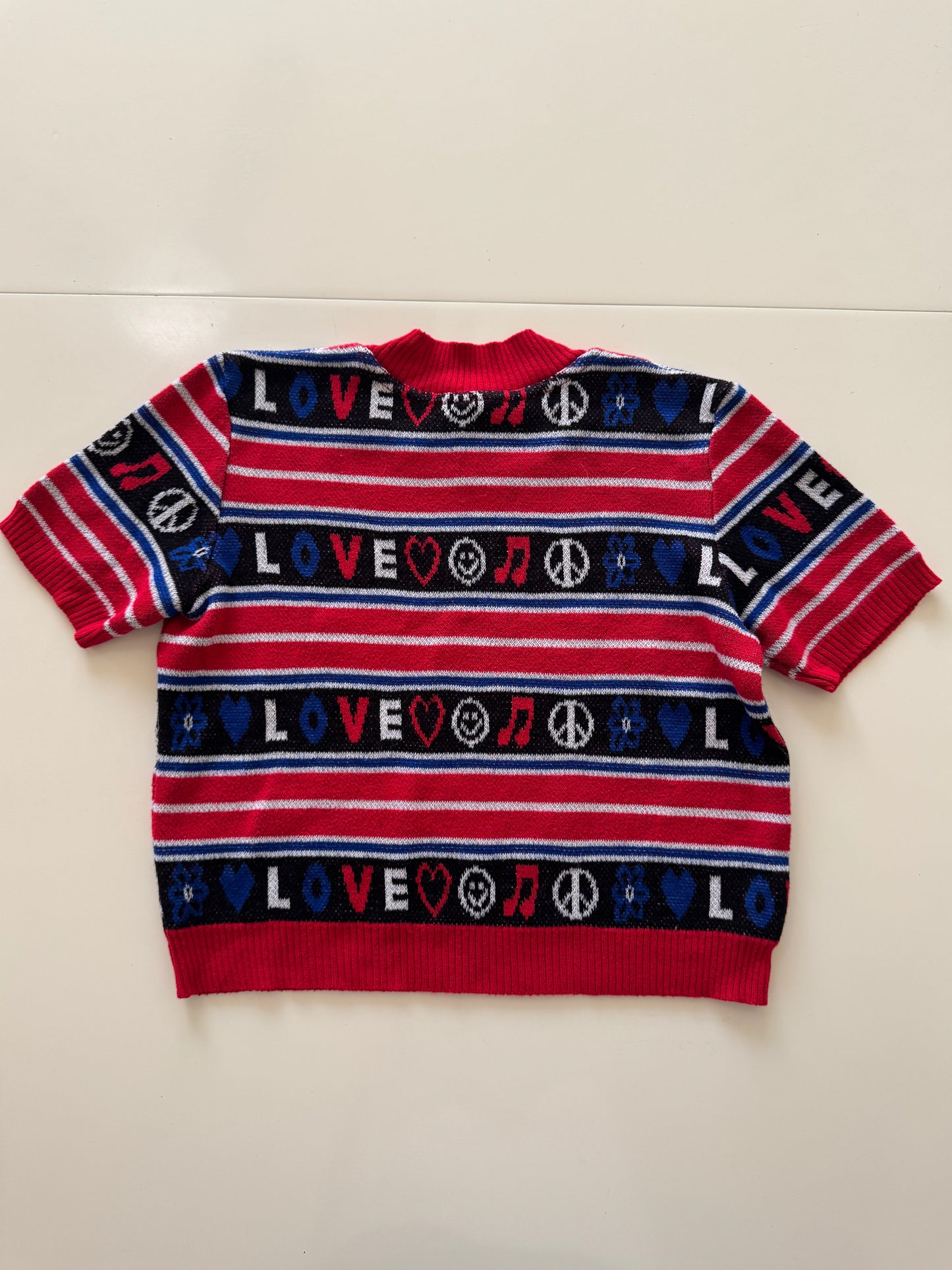 Playera de punto Stretch Love, Talla S, Mujer, Cuidado con el perro