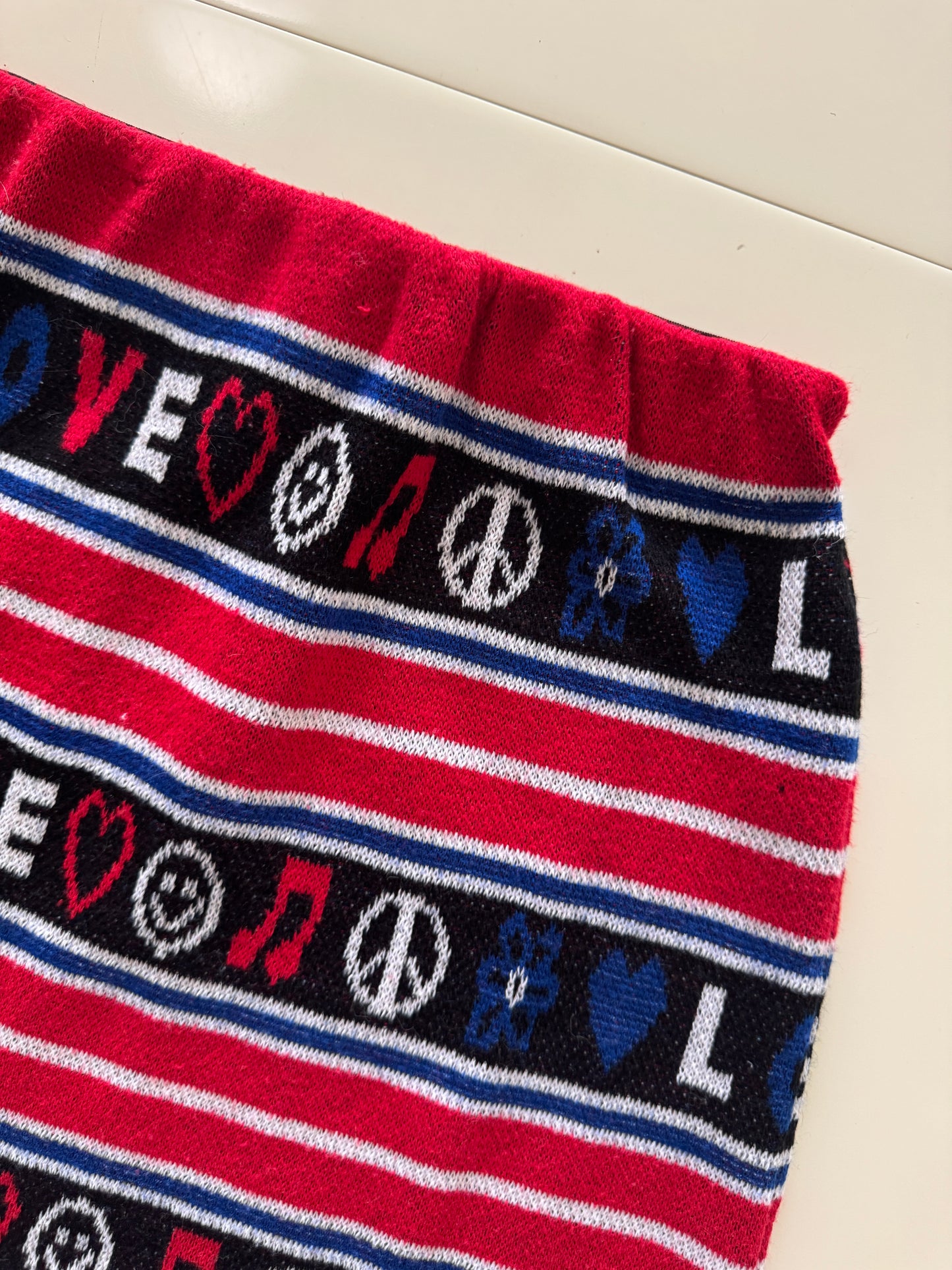 Falda de punto stretch Love, Talla M, Mujer, Cuidado con el perro